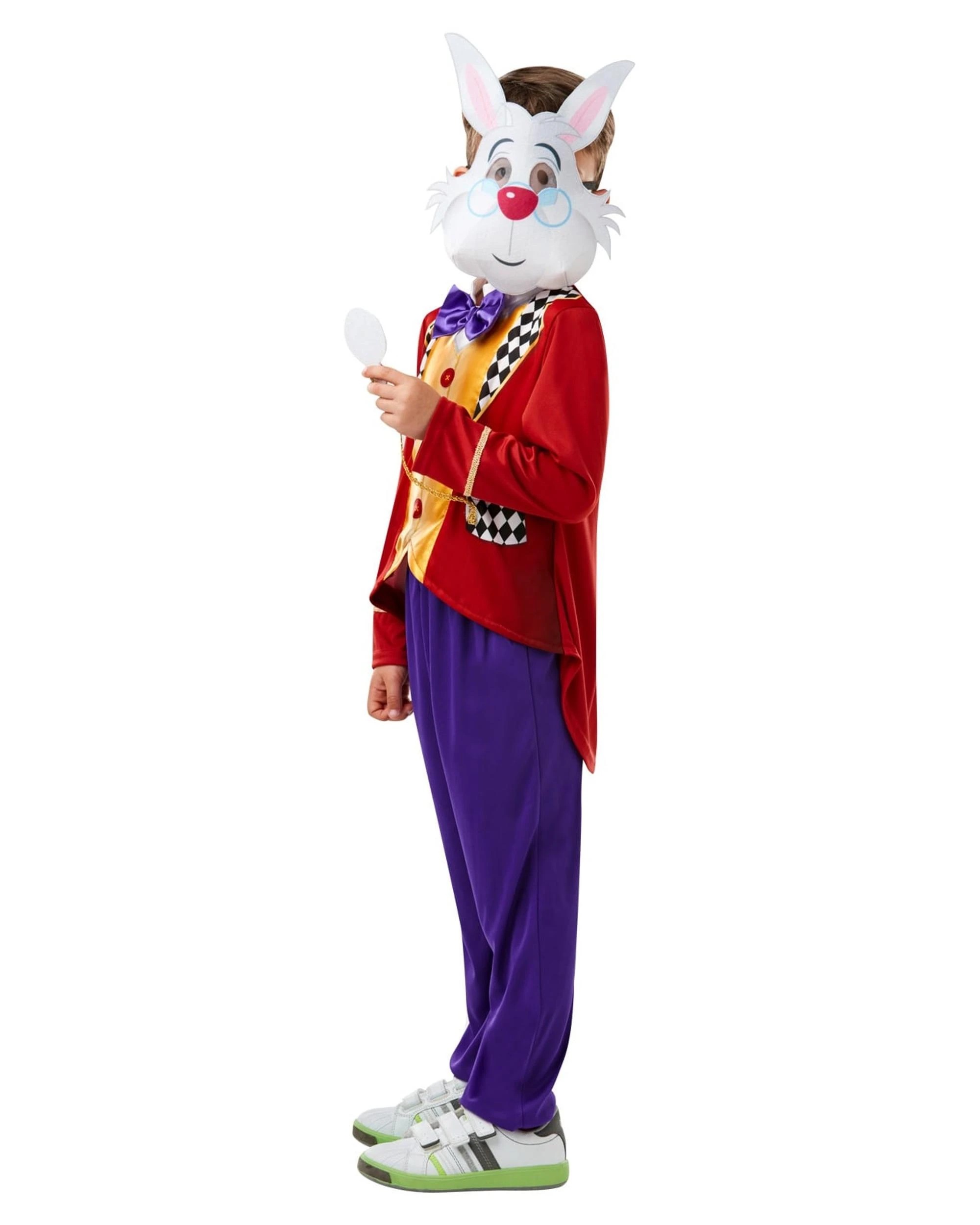 1 Disney Alice in Wonderland White Rabbit Costume Size Large, 1 of 5