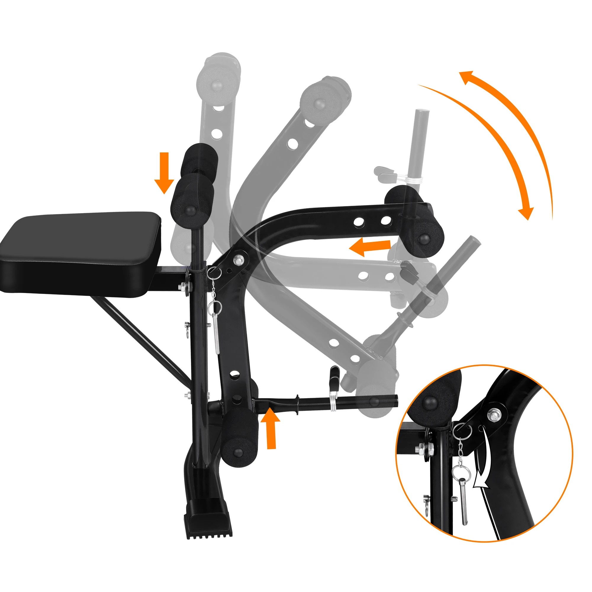7 Black Lord Weight Bench 8in1 Multi-Station, 7 of 10
