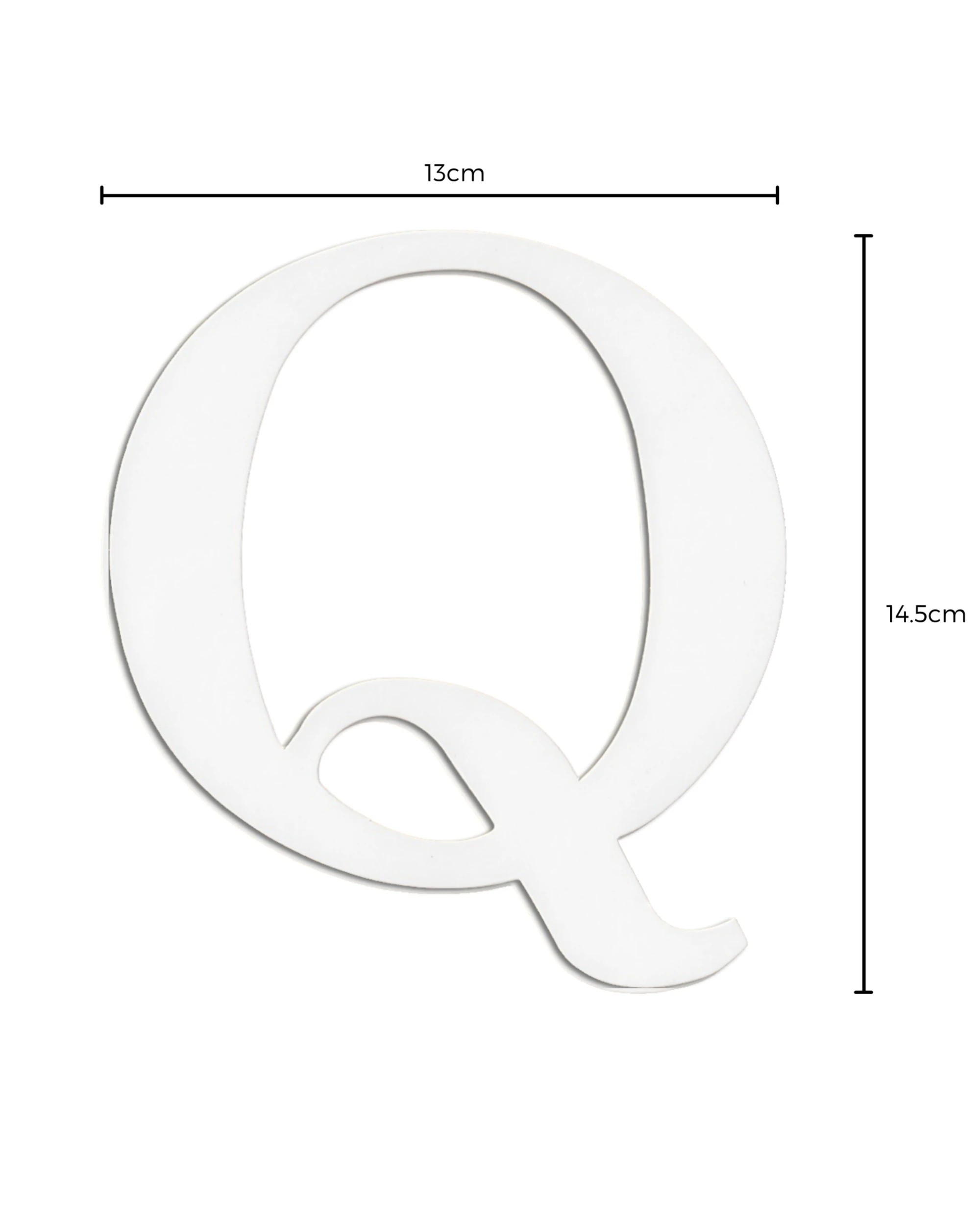2 Party Maker Cardboard Letter Q Pack of 2 - White, 2 of 3
