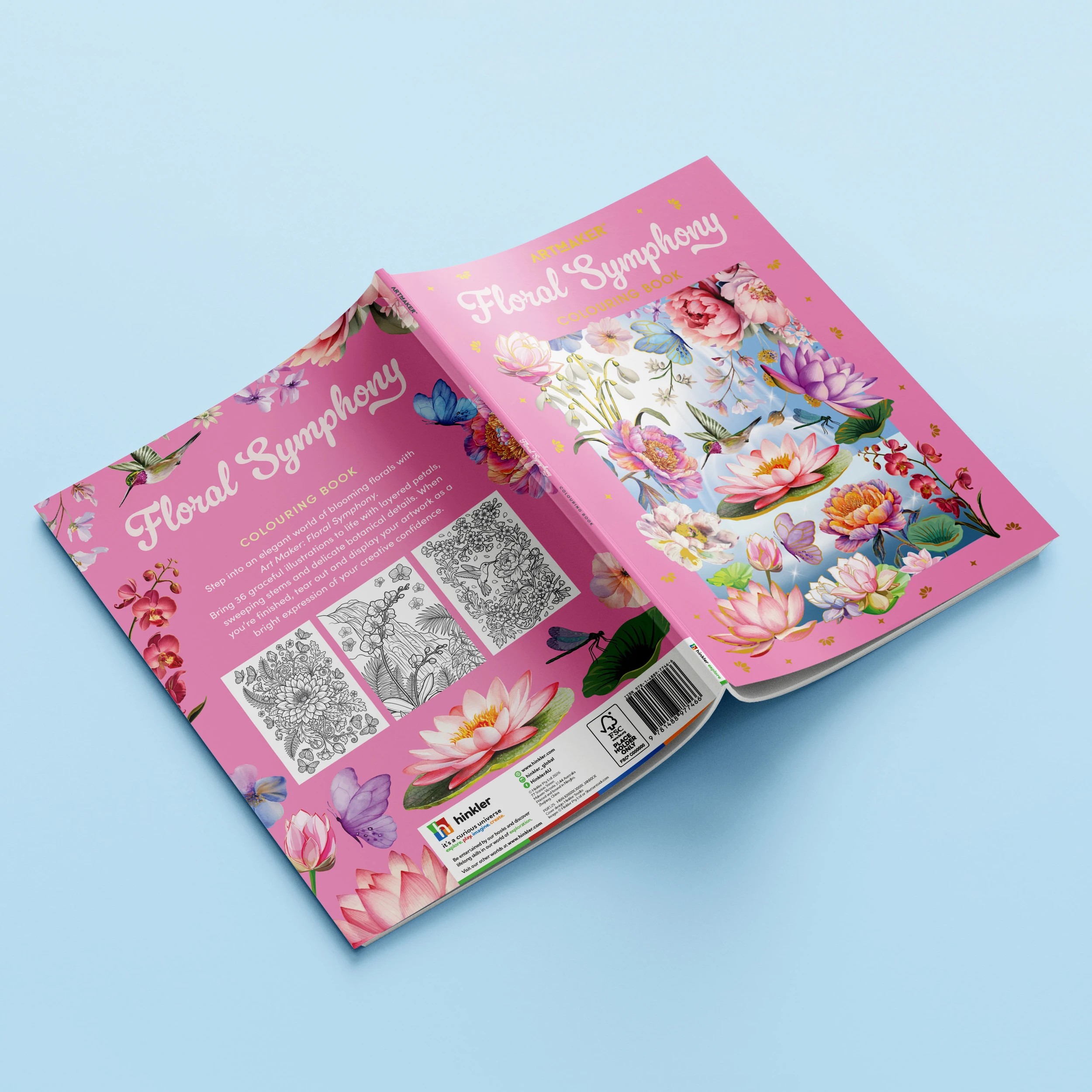5 Art Maker Floral Symphony Colouring Book, 5 of 5