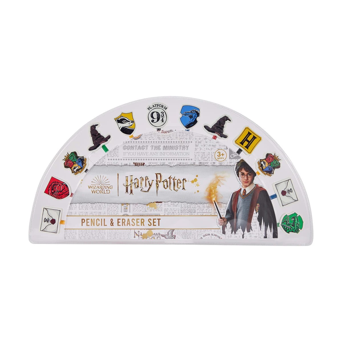 1 Wizarding World Harry Potter Pencil and Eraser Set, 1 of 5