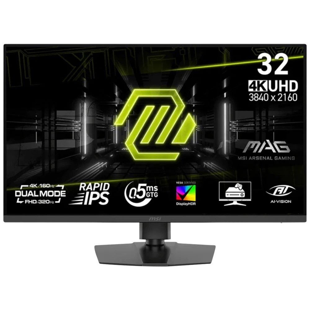 1 MSI Dual Mode 32” 4K 160hz FHD 320hz Gaming Monitor, 1 of 5