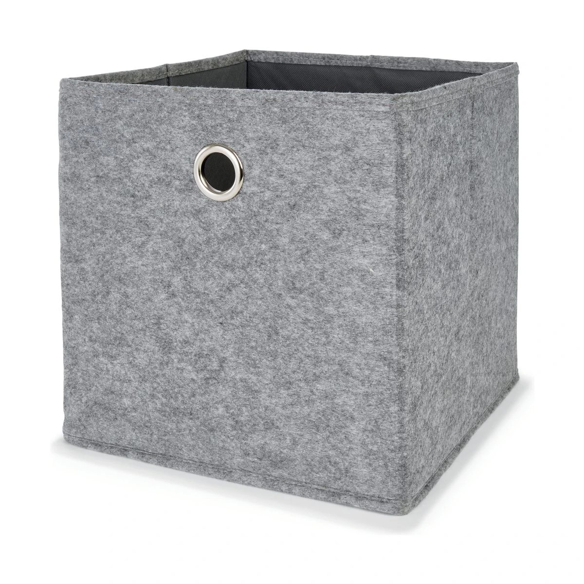1 Collapsible Storage Cube - Grey, 1 of 3