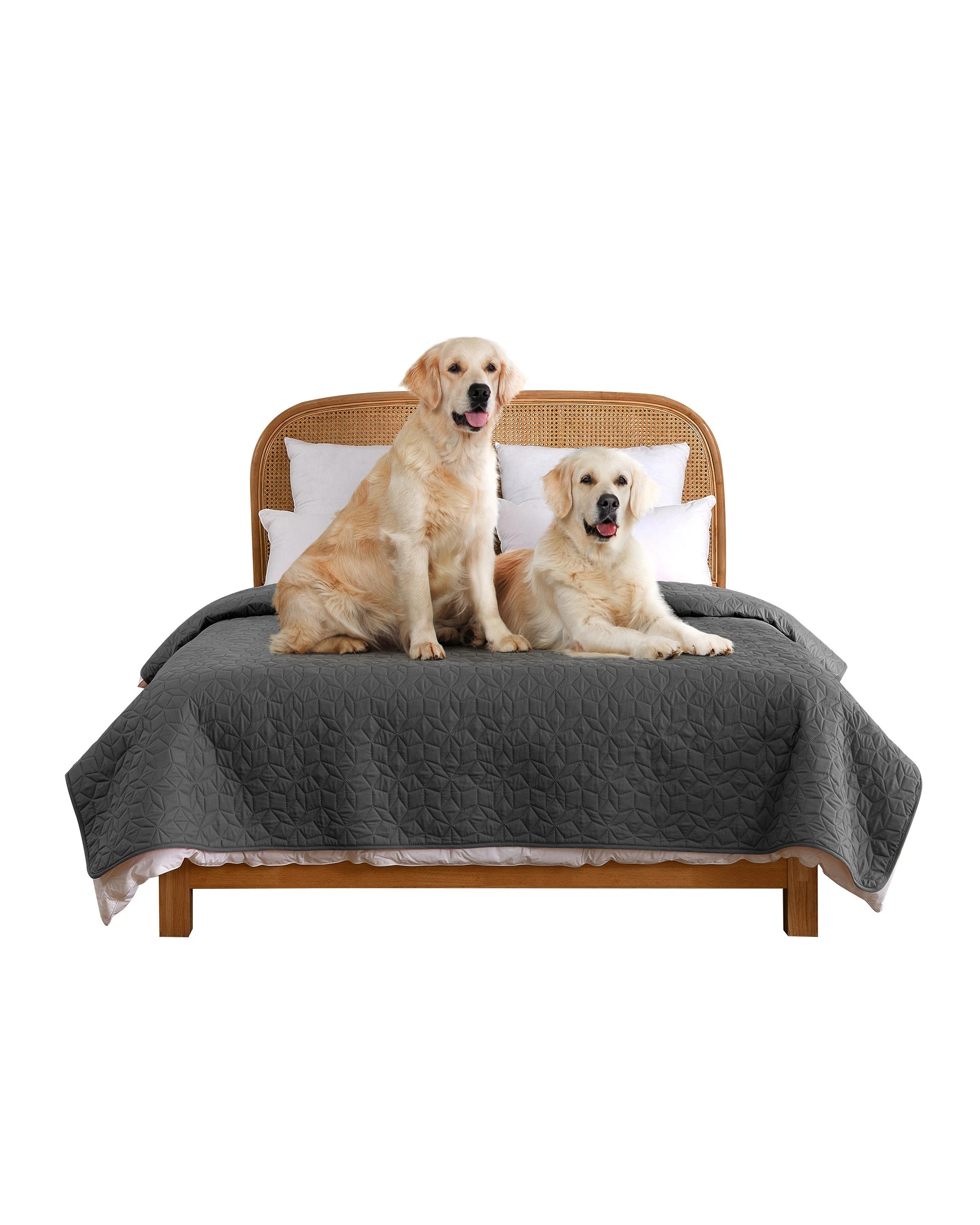 3 Charlie's Sofur Waterproof Dog Bed Cover Protector King/Super King 208x305cm - King/Super King Bed - Charcoal, 3 of 10