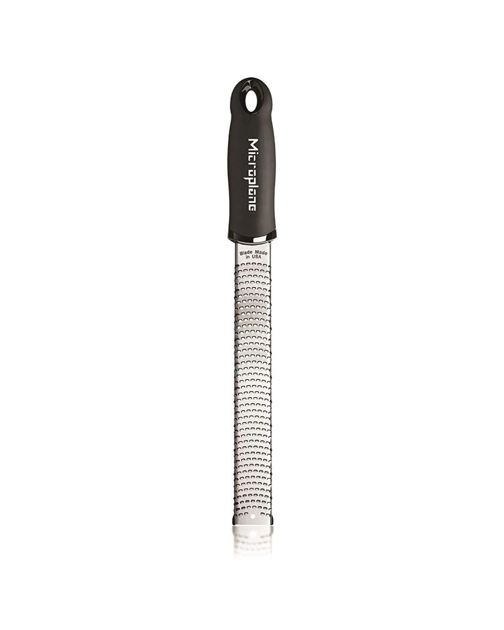 1 Microplane Premium Zester Grater Ergonomic Rubber Handle Dishwasher Safe - Black, 1 of 1