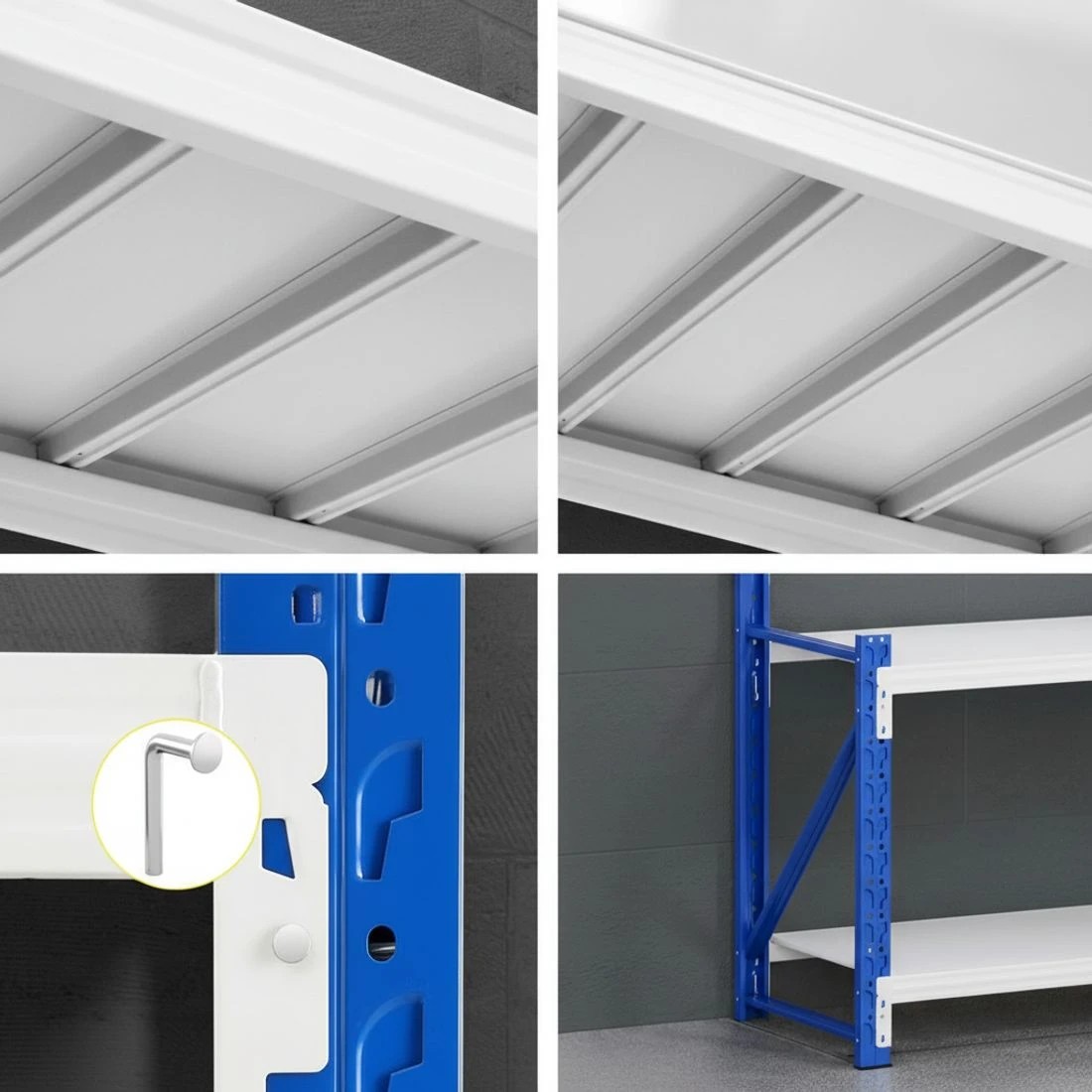 4 Giantz 2Mx0.9M Garage Shelving Workbench Warehouse Rack - Multi, 4 of 4