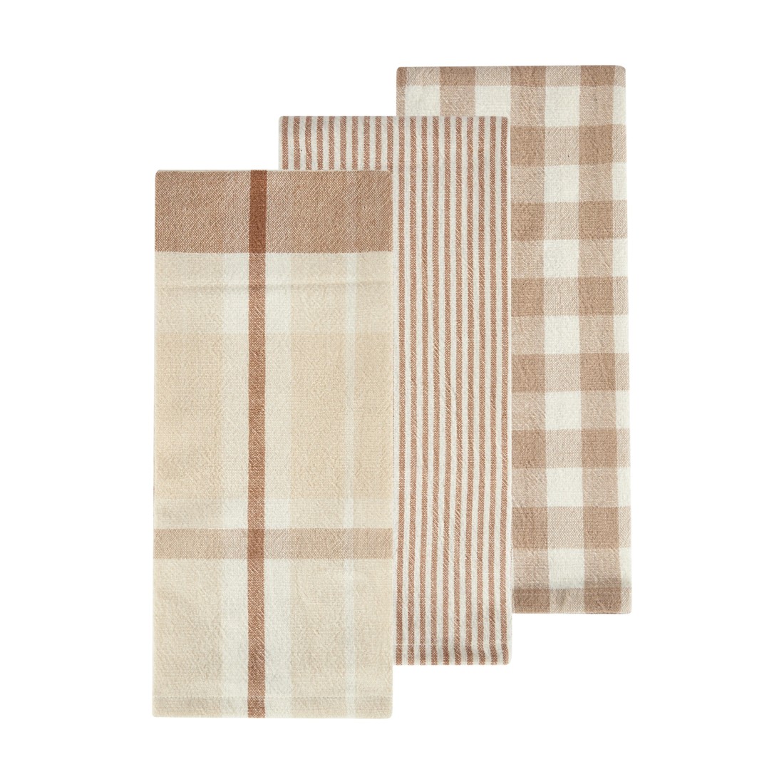 1 3 Pack Sand Patterned Tea Towels, 1 of 6