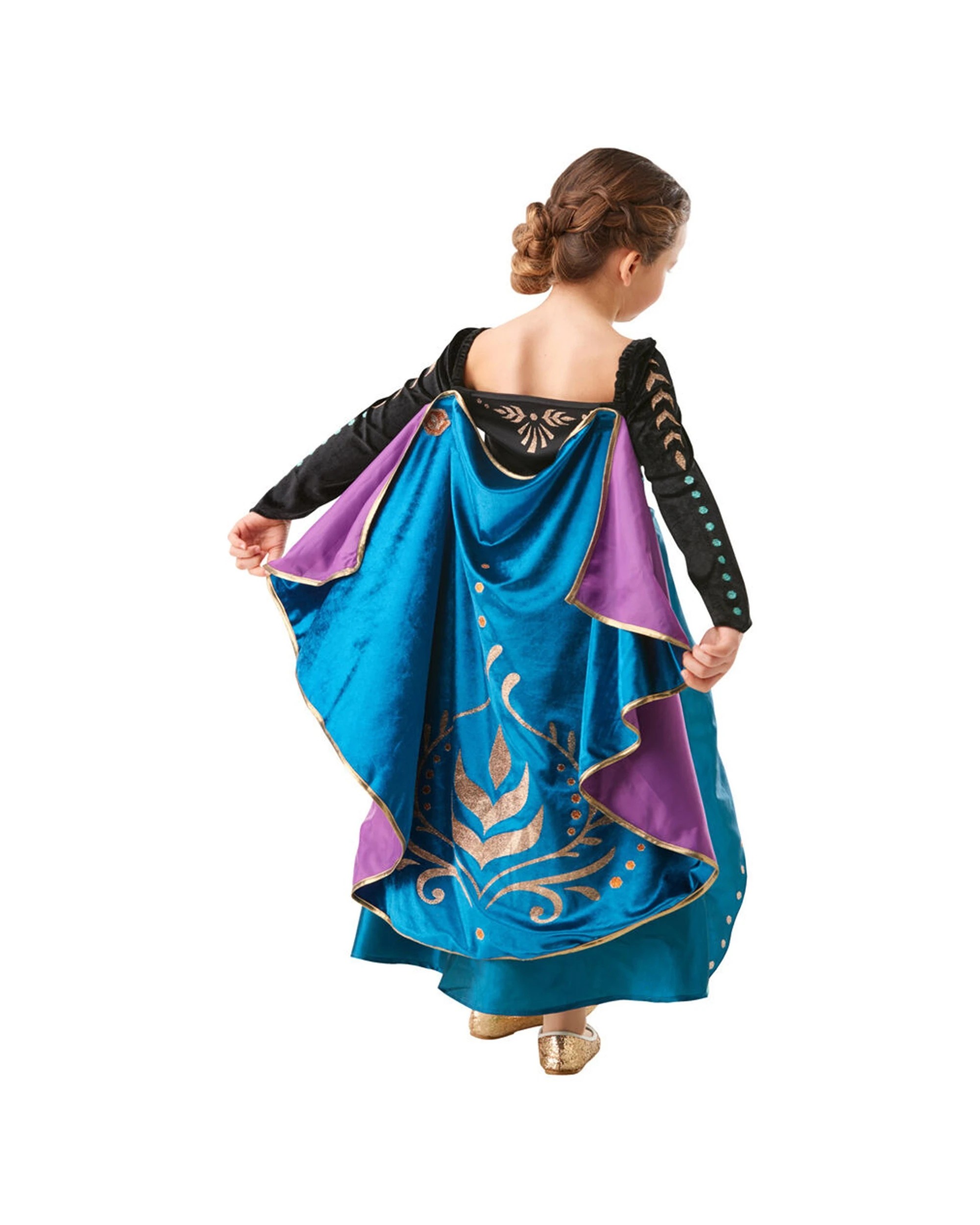 3 Disney Anna Queen Frozen 2 Dress Up Costume Kids - Multi, 3 of 4