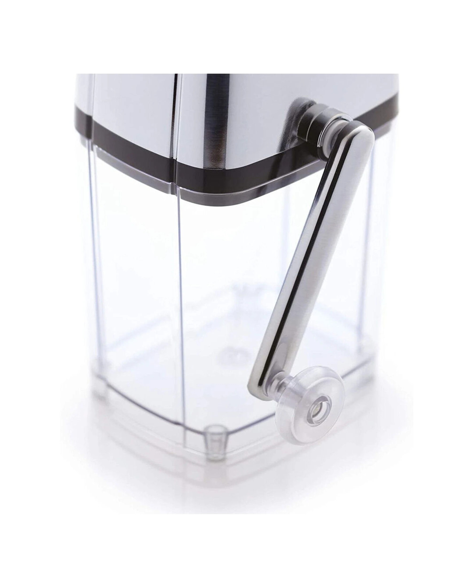 6 Barcraft 28cm Plastic Rotary Action Ice Crusher Shredding Machine - Silver, 6 of 8