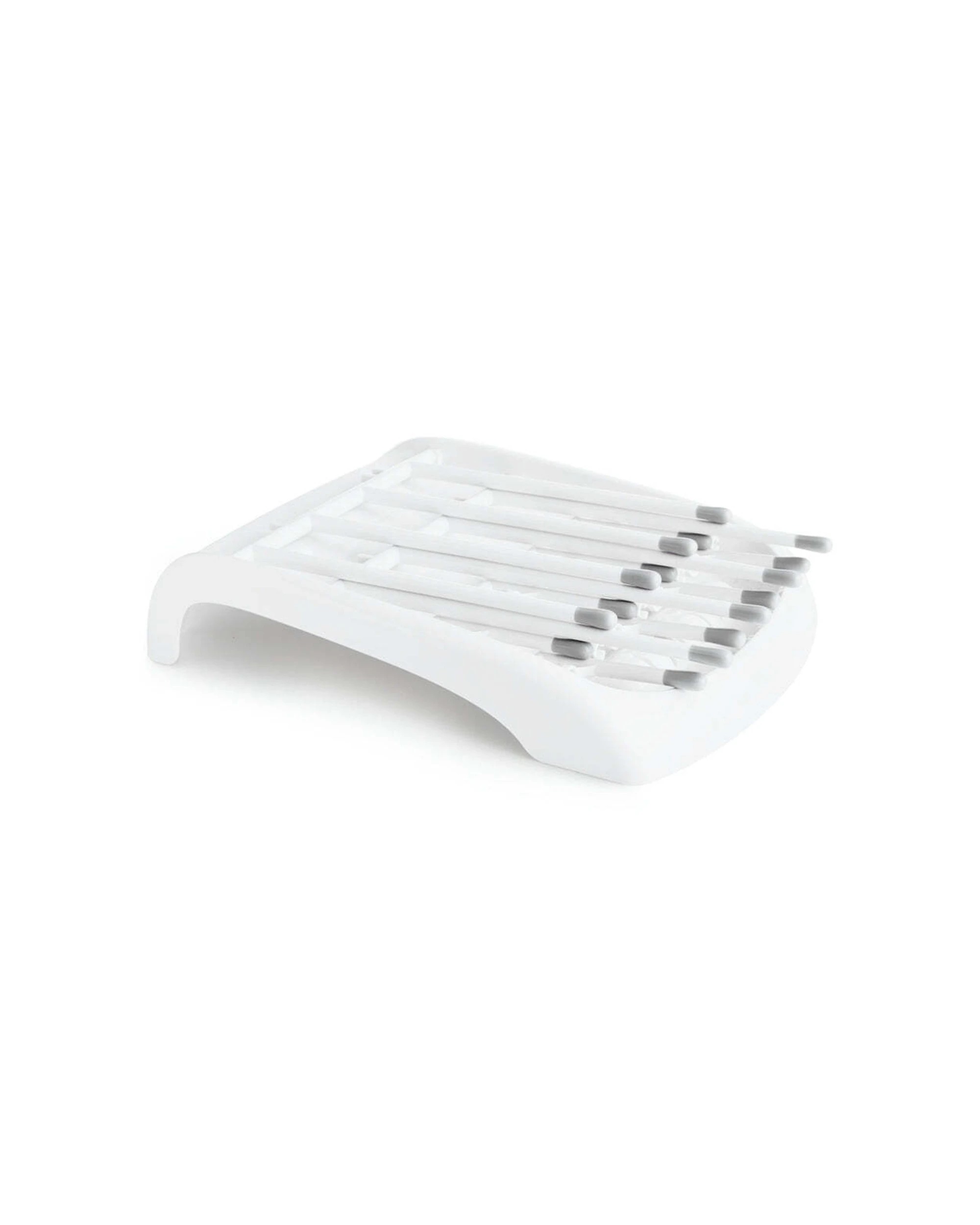 2 Munchkin Fold-Up Adjustable Anti-Scratch Baby Bottle Cup Straw Air Drying Rack - White, 2 of 5