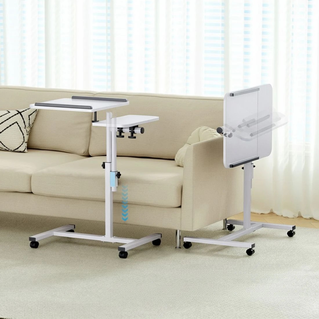 4 Artiss Laptop Desk Table Fan Cooling  60CM - White, 4 of 7