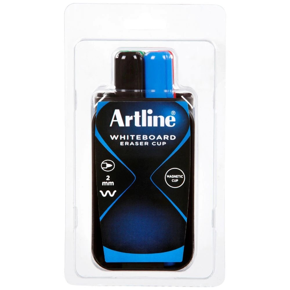 1 Artline 577 Whiteboard Marker and Eraser Cup Set, 1 of 3