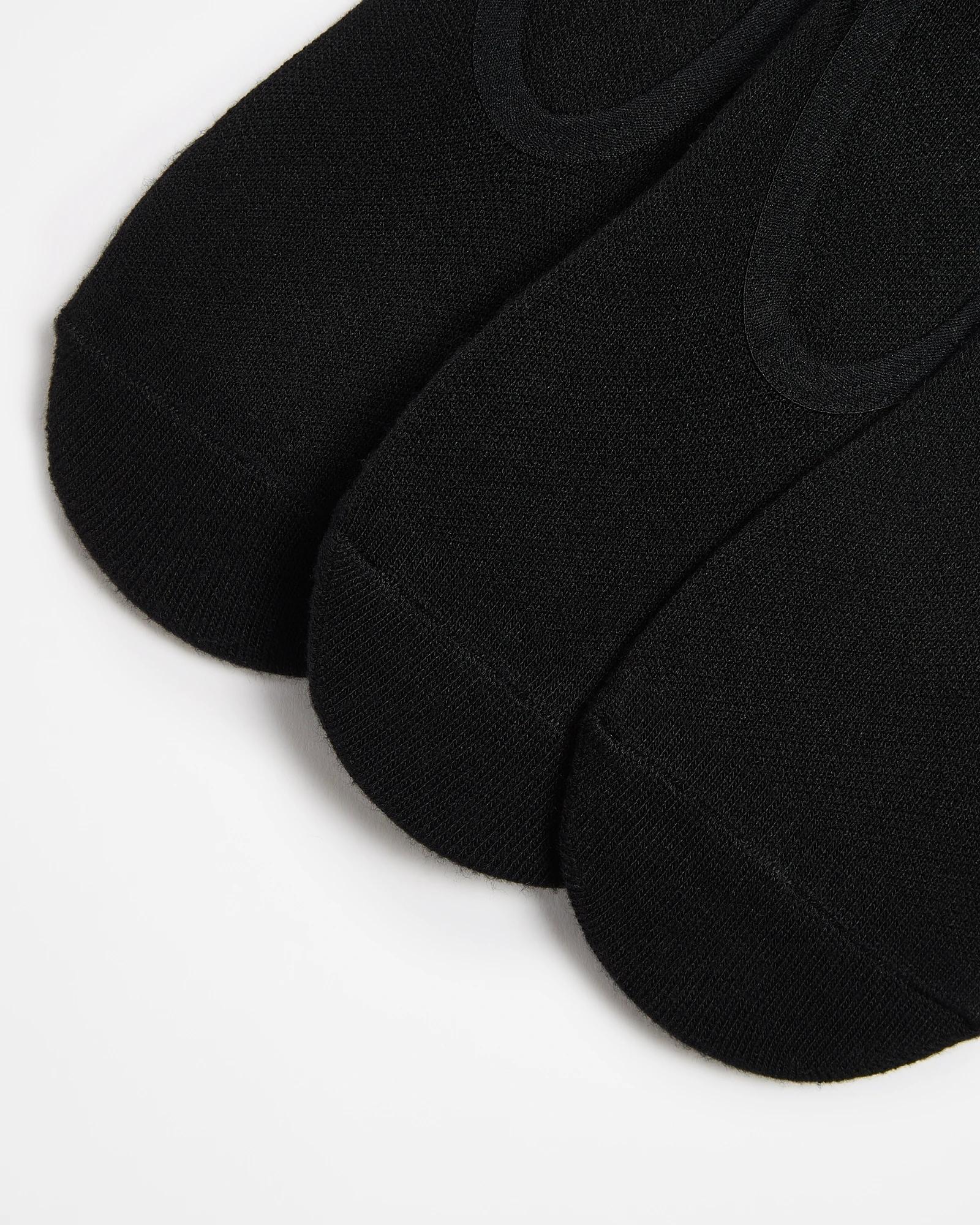 2 Target Active Bamboo 3 Pack No Show Mesh Socks BLACK, 2 of 3