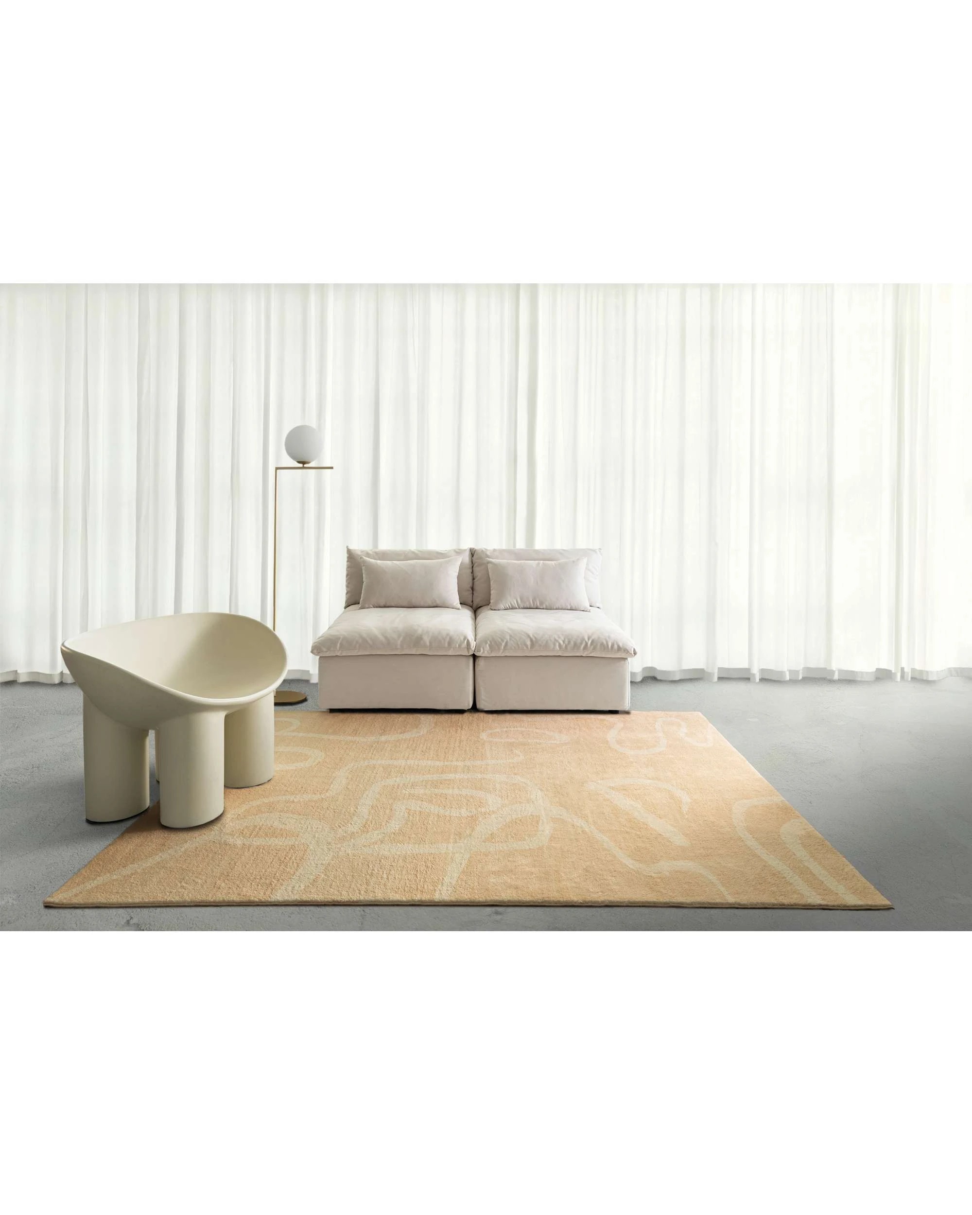 2 Loopsie Tomo Washable Rug-330cm x 240cm - Beige, 2 of 8