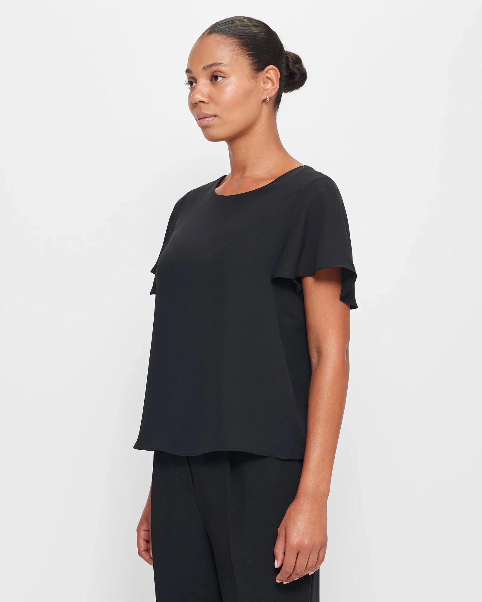 3 Preview Ella Crew Neck Top BLACK, 3 of 10