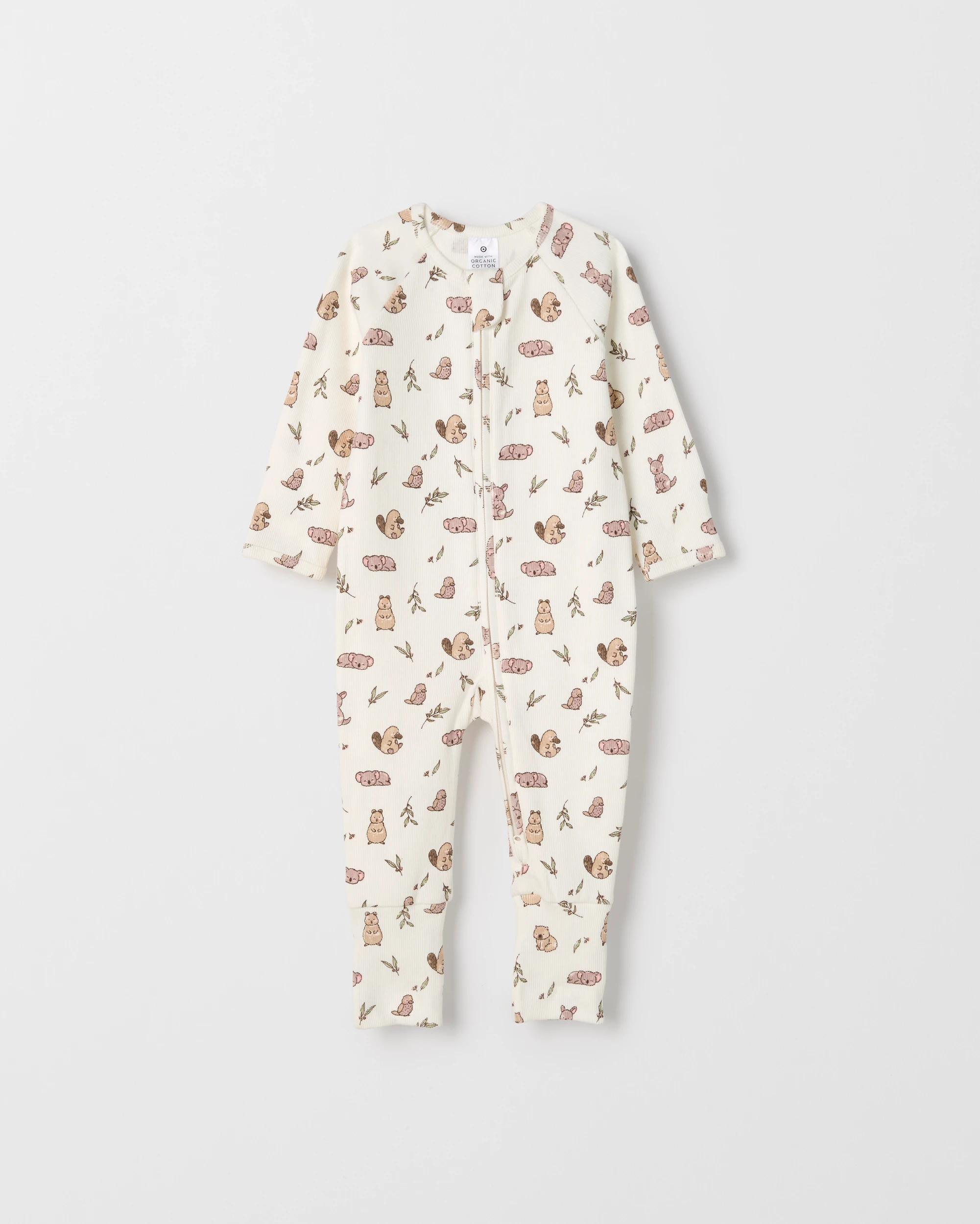 4 Target Baby Organic Cotton Rib Zip Footless Coverall AUSTRALIANA, 4 of 5