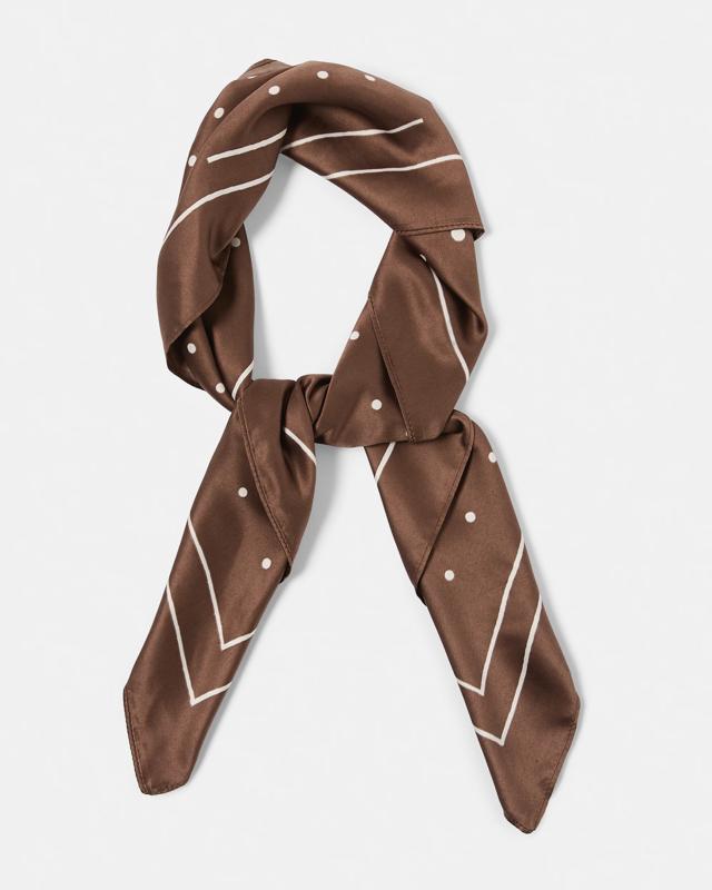 Polka Scarf - Choco