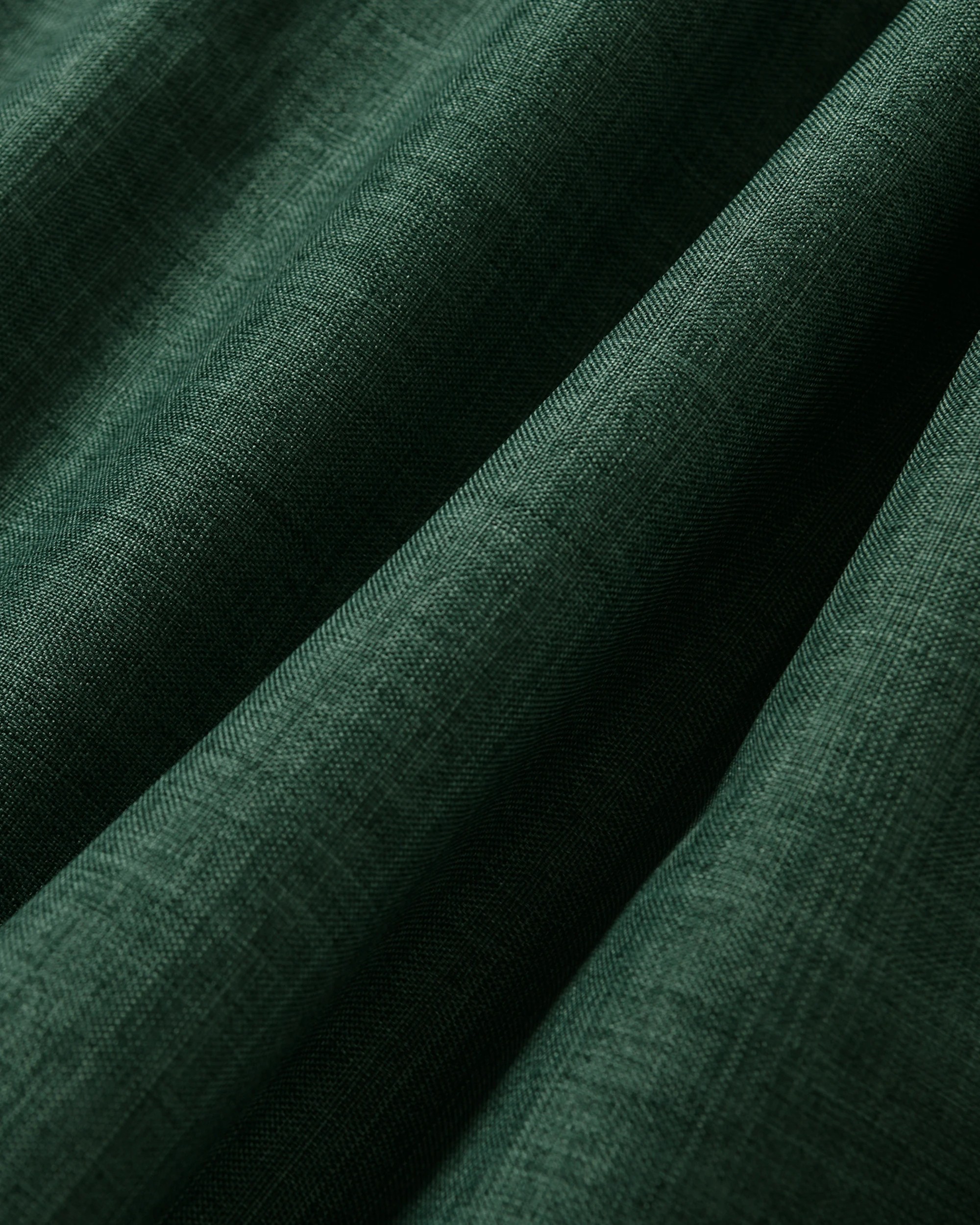 6 Sherwood Alva Faux Linen Blockout S-Fold Curtain 385x280cm - Fits 220cm Track - Forest Green, 6 of 7