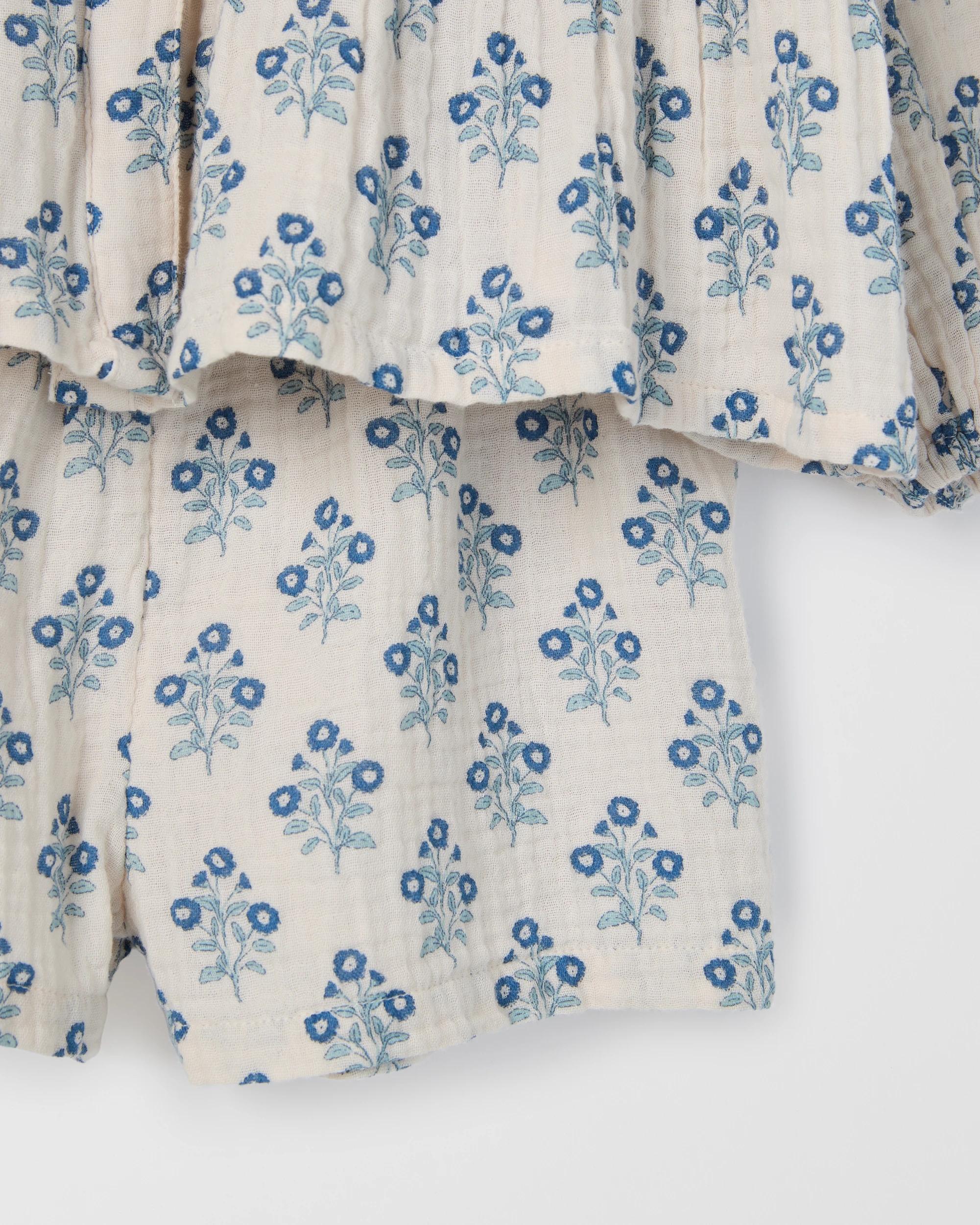 7 Target Kids Woven Top and Shorts 2 Piece Set BLUE STAMP, 7 of 7