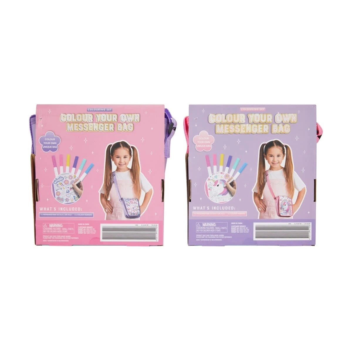 6 Colour Your Own Messenger Bag Colouring Set - Assorted, 6 of 6