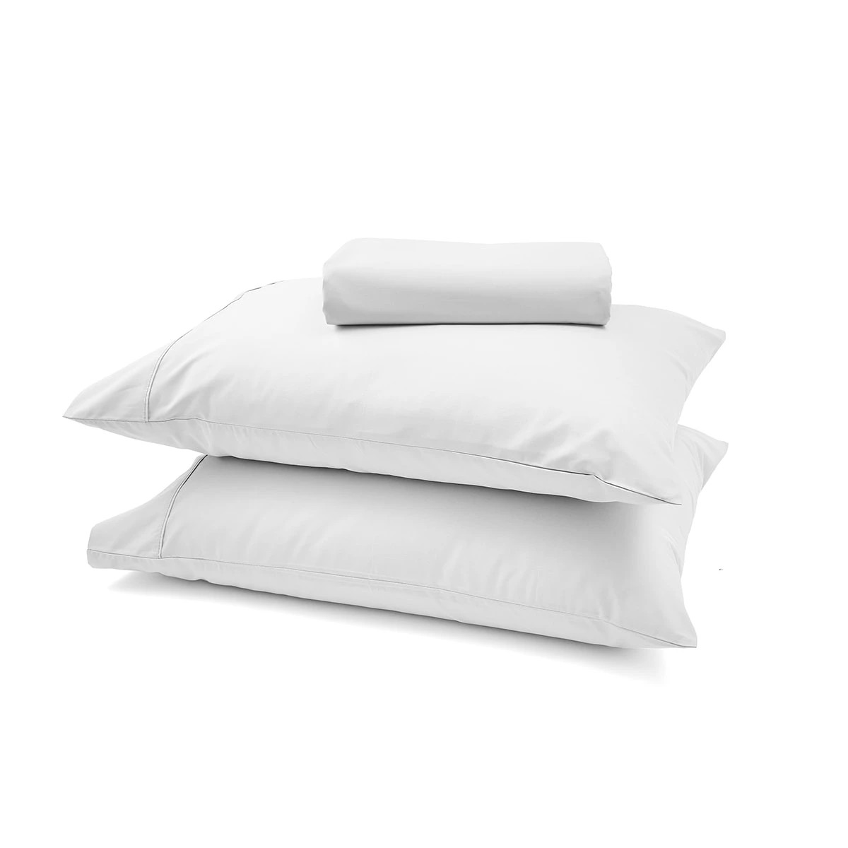 1 225 Thread Count Cotton Rich Sheet Set - Queen Bed, White, 1 of 6