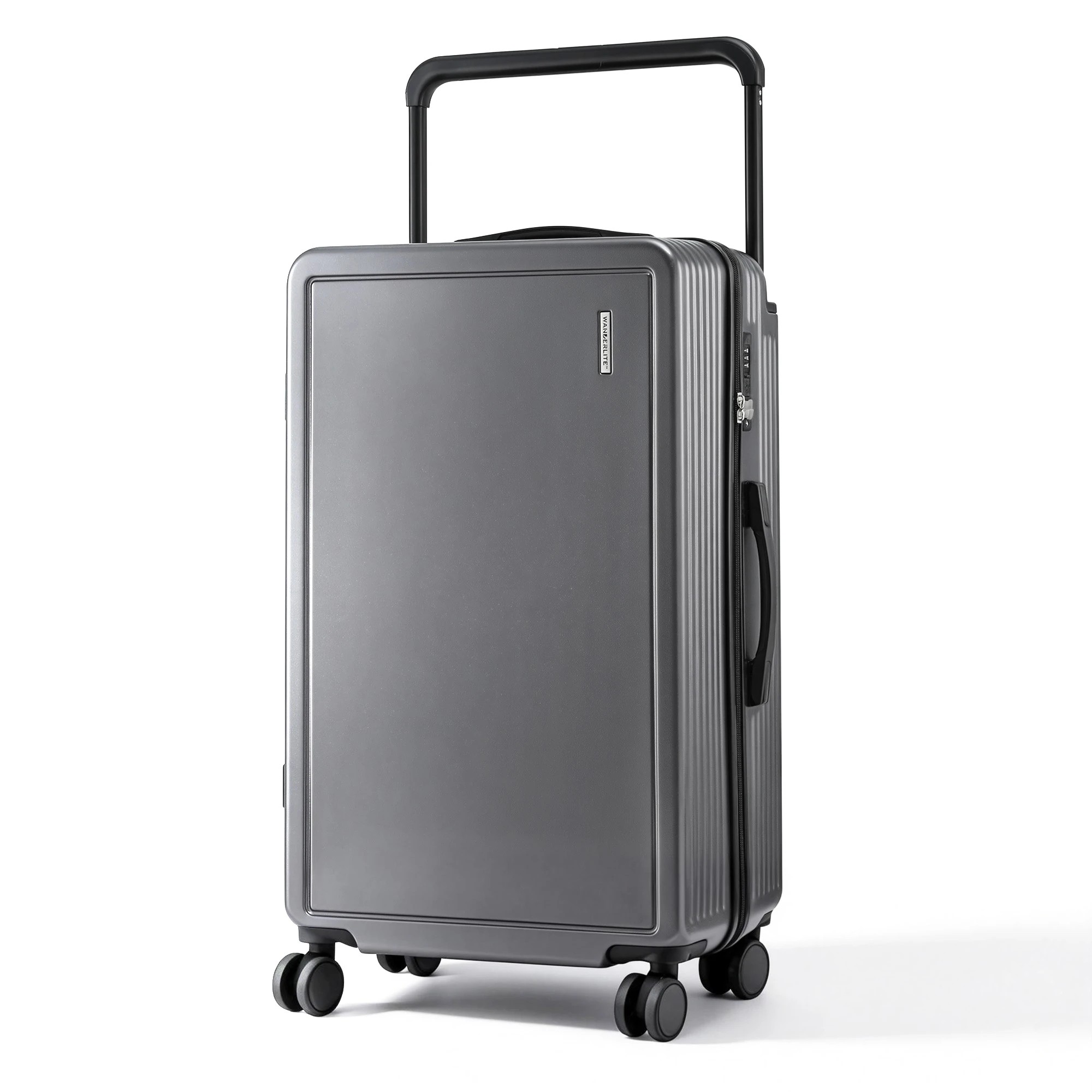 1 Wanderlite 28" Wide Handle Luggage Suitcase Travel TSA Lock Anthracite - Grey, 1 of 5