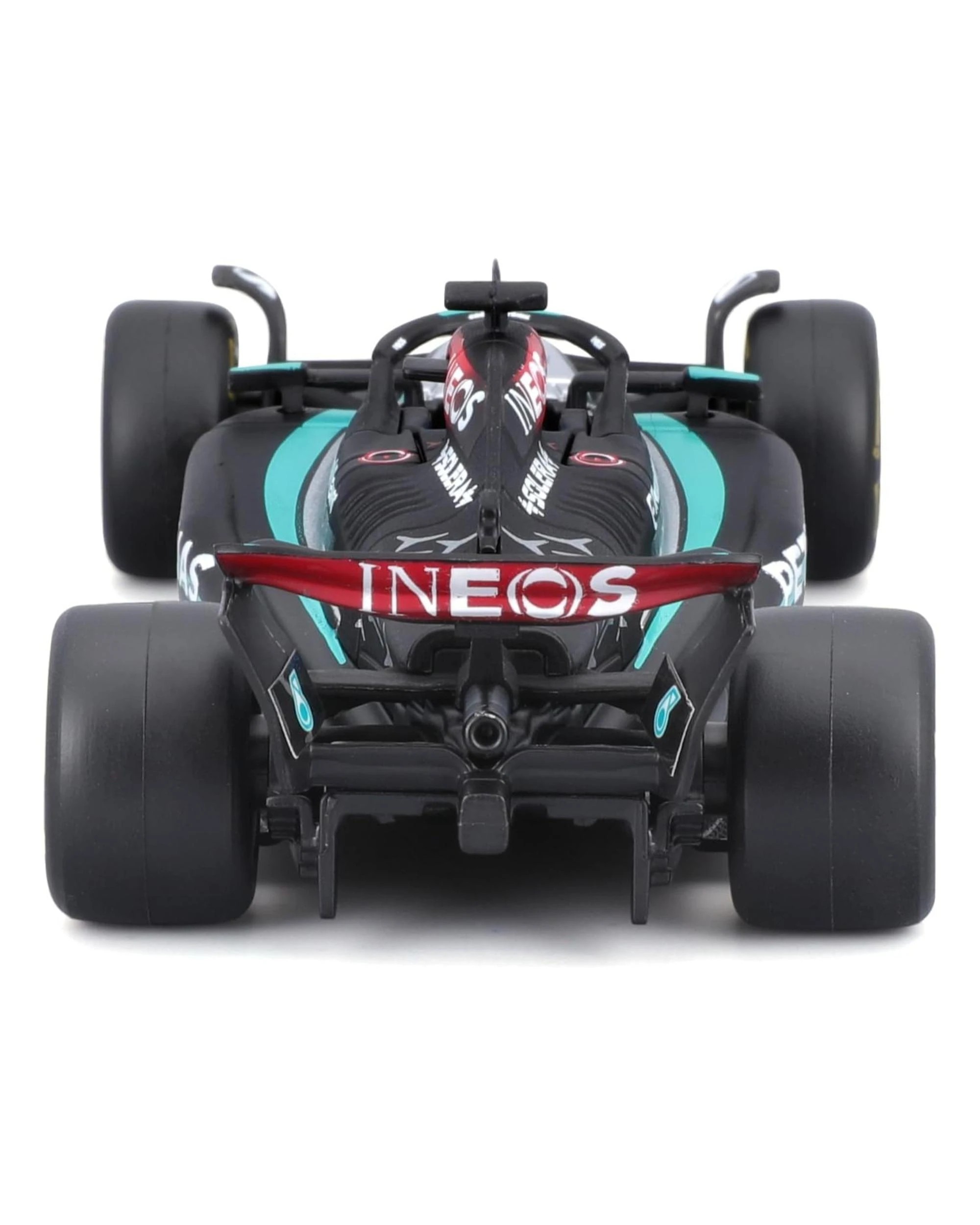 6 Bburago Formula Racing 2024 F-1 Mercedes AMG W15 #63 George Russell with Helmet 1:43 Scale Diecast Vehicle, 6 of 8