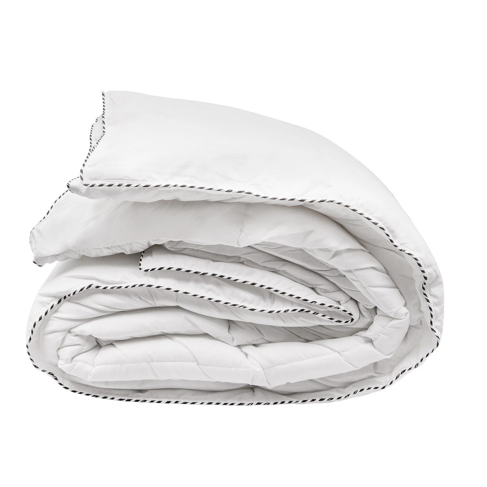 1 Royal Comfort Bamboo Blend Quilt 250GSM Luxury Duvet 100% Cotton Cover - King Bed - White, 1 of 7