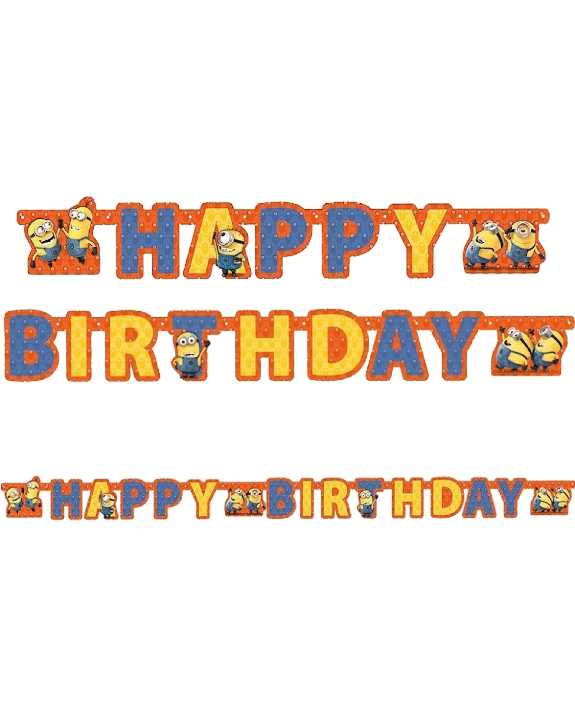 1 Despicable Me Minions Happy Birthday Jointed Banner, 1 of 1