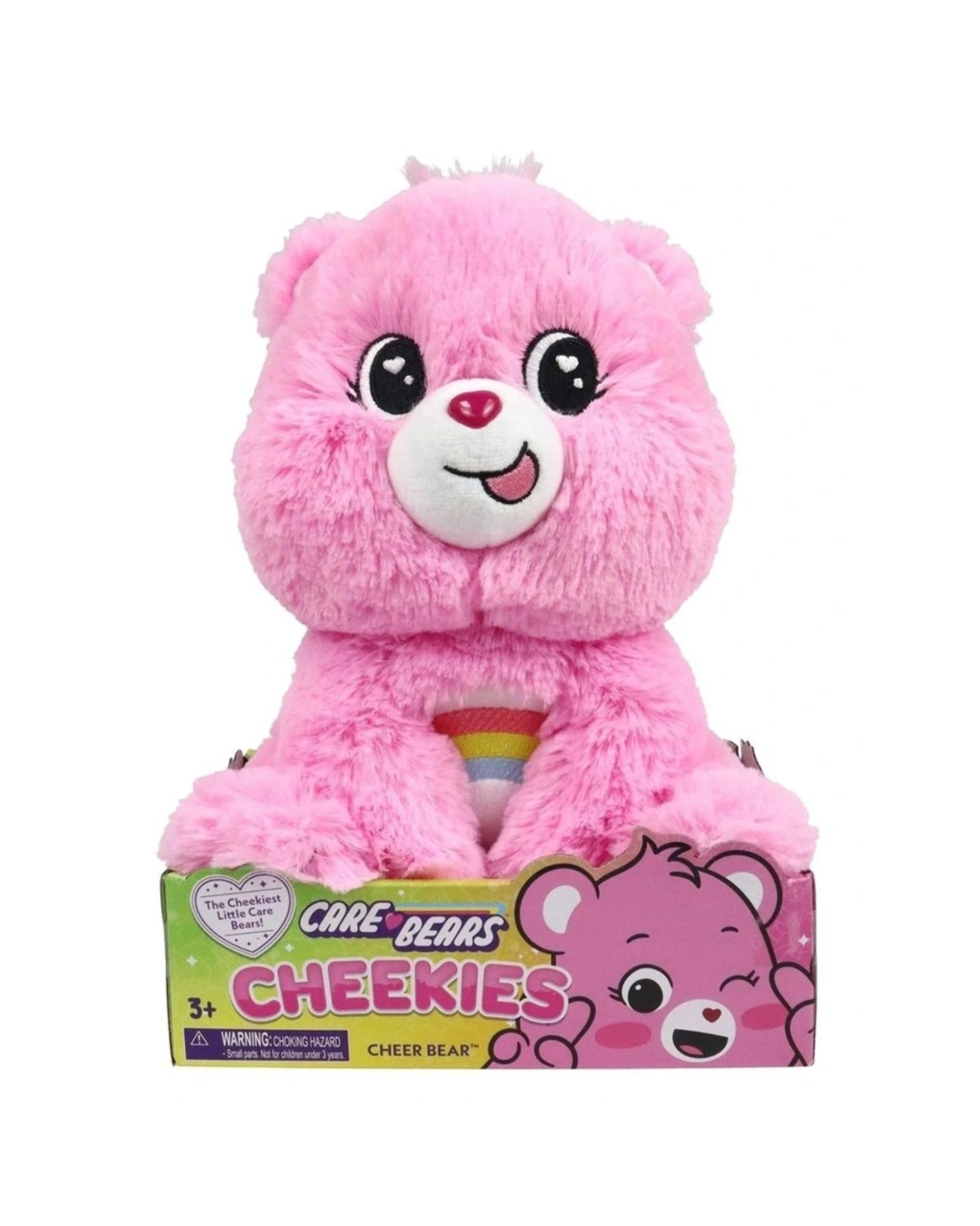 1 Care Bears Cheekies Cheer Bear 9 Inch Plush - Pink, 1 of 1