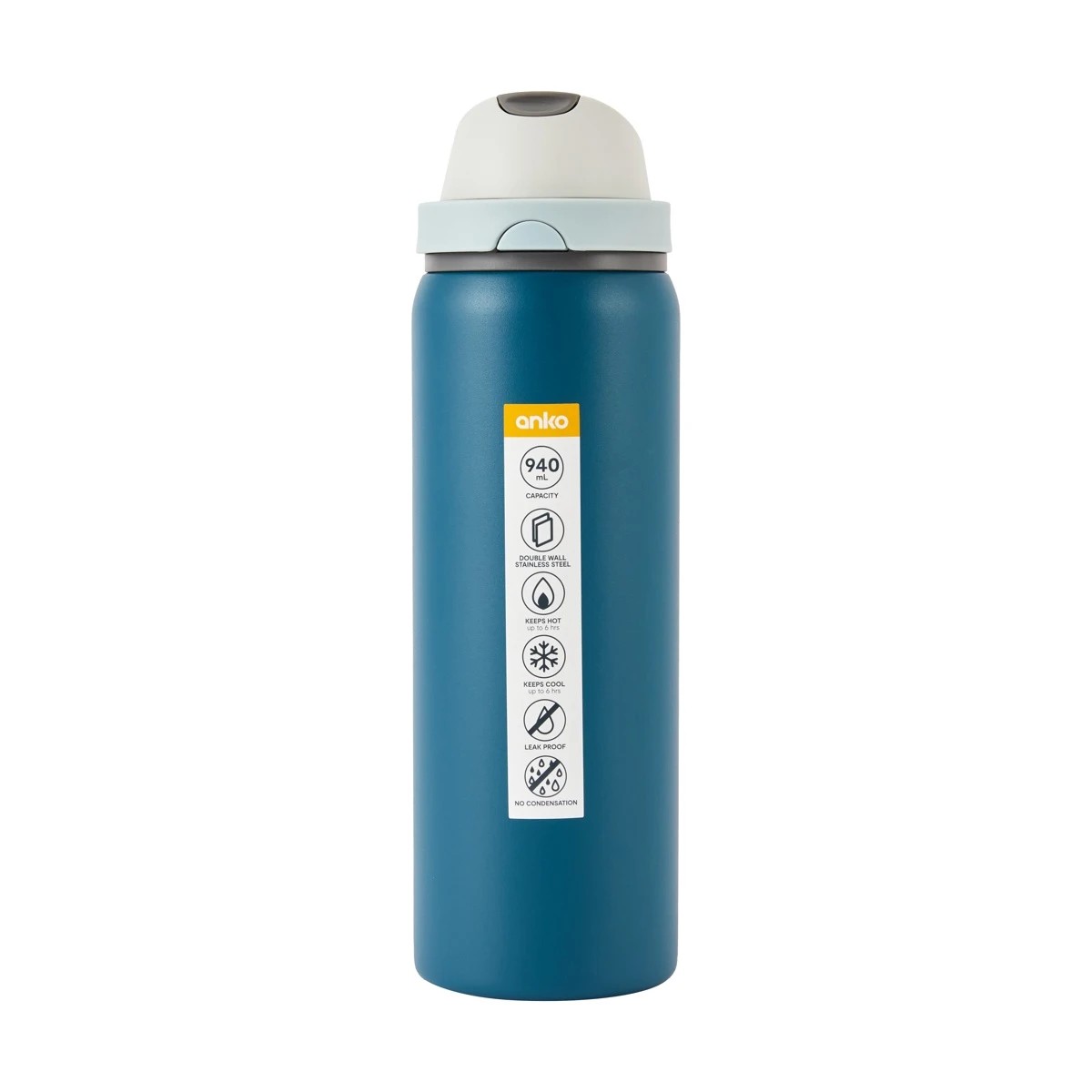 7 Anko 940ml Navy Dual Function Drink Bottle, 7 of 7