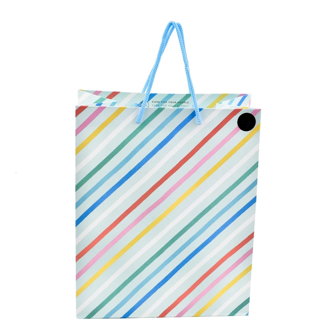 2 Hallmark Medium Colourful Diagonal Stripe Gift Bag, 2 of 3