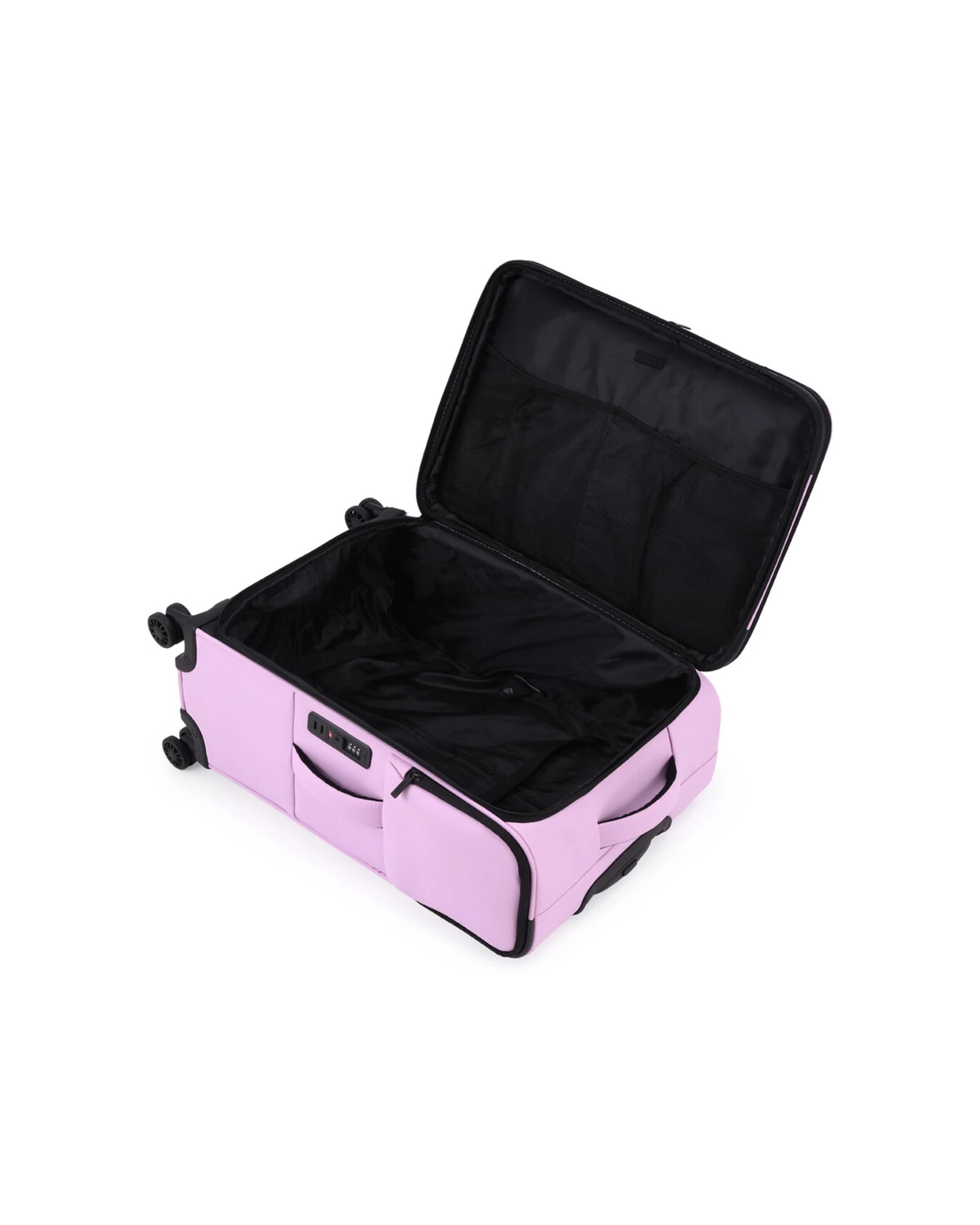 8 Kate Hill Willow Medium Travel Luggage Suitcase Lightweight 60x30cm - Purple, 8 of 8