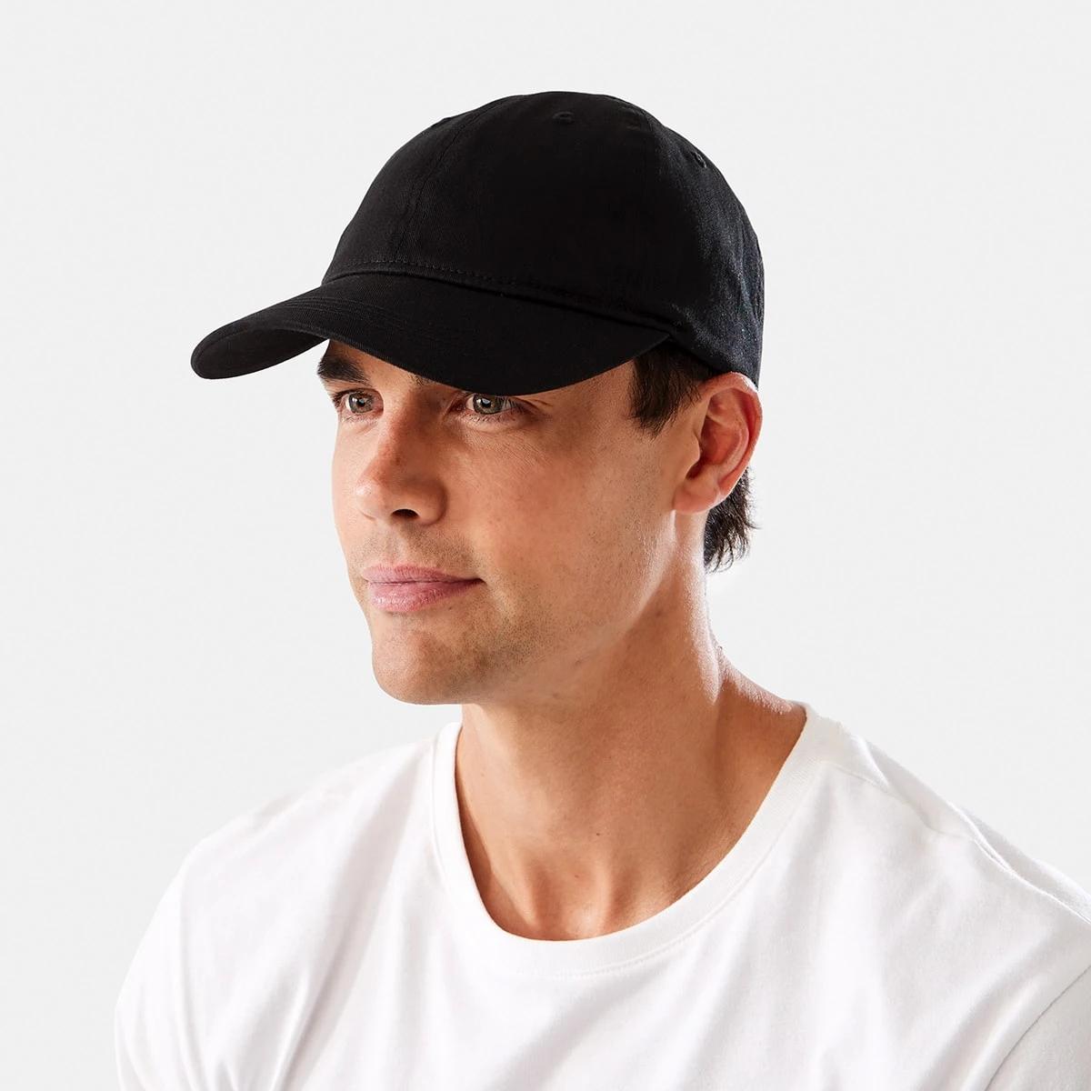 4 Plain Baseball Cap BLACK, 4 of 5