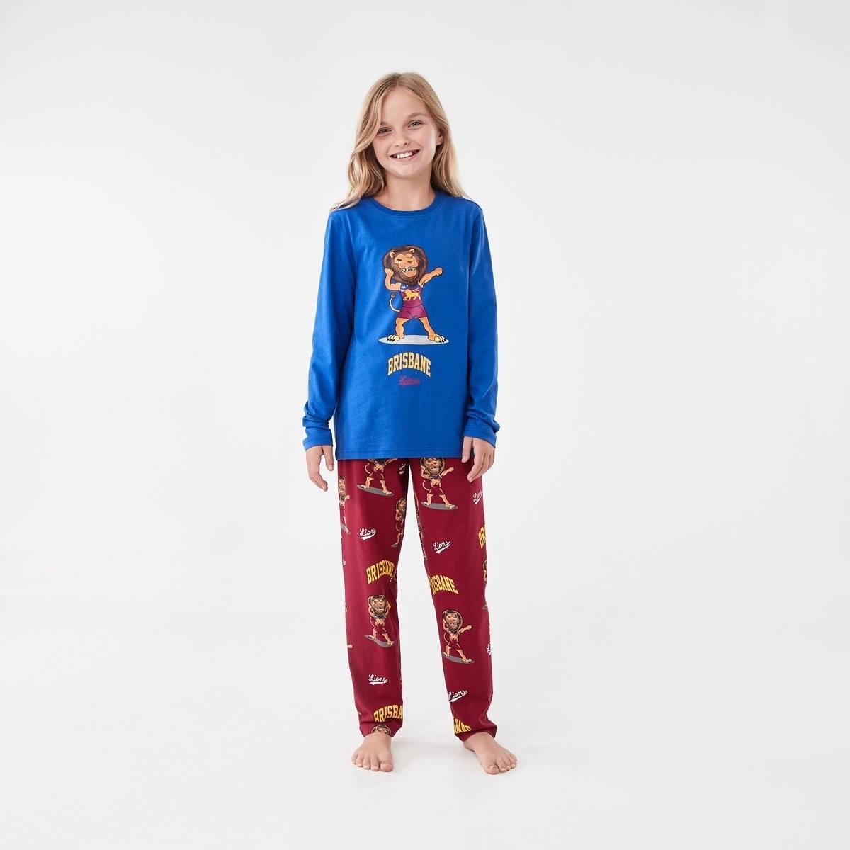1 Official AFL Kids Pyjama Set Brisbane, 1 of 9