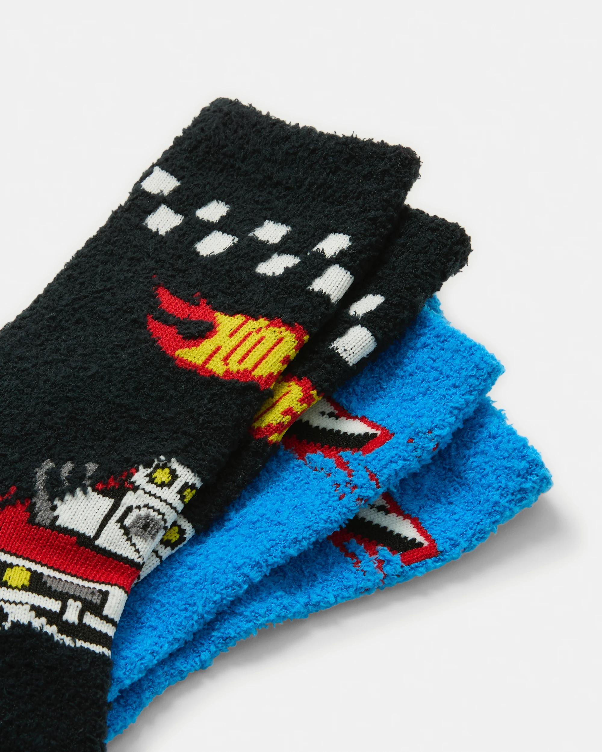 2 2 Pack Hot Wheels License Bed Socks Hot Wheels, 2 of 3