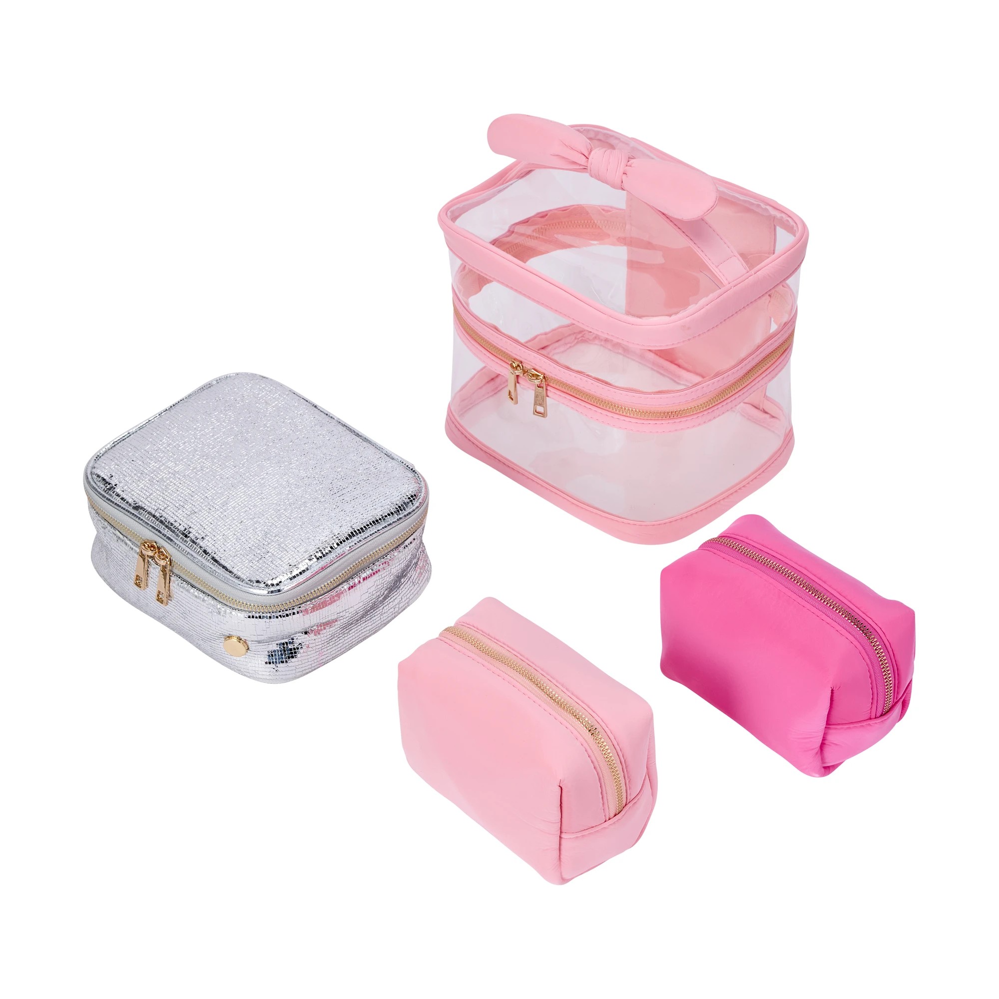 4 OXX Cosmetics 4 Piece Cosmetic Bag Set - Bright Vibes, 4 of 8