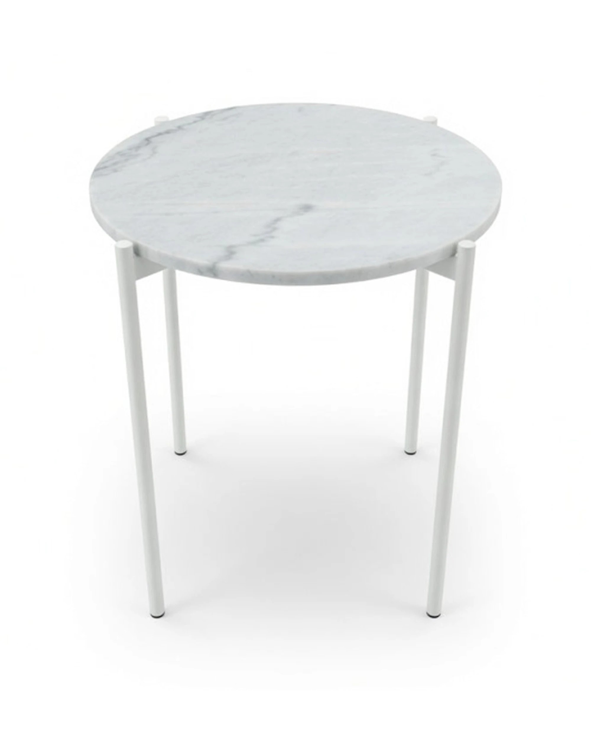 8 Codu Solis Side Table Marble Top 60x50x50cm - White, 8 of 8