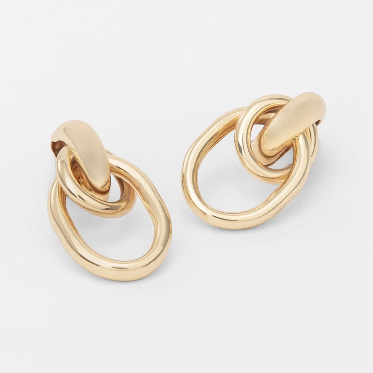 4 Mini Doorknocker Earrings - Gold Tone, 4 of 5