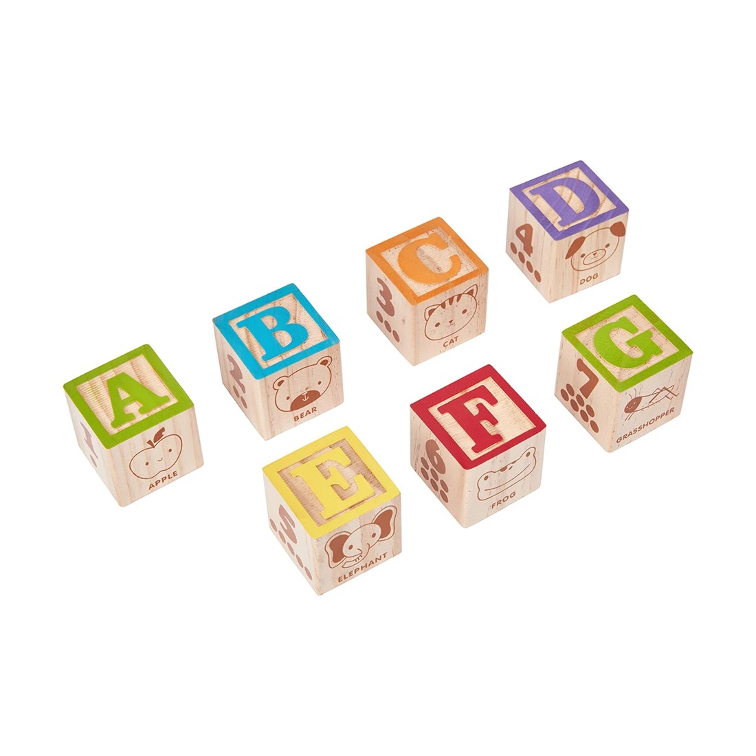 3 Wooden Alphabet Blocks, 3 of 9