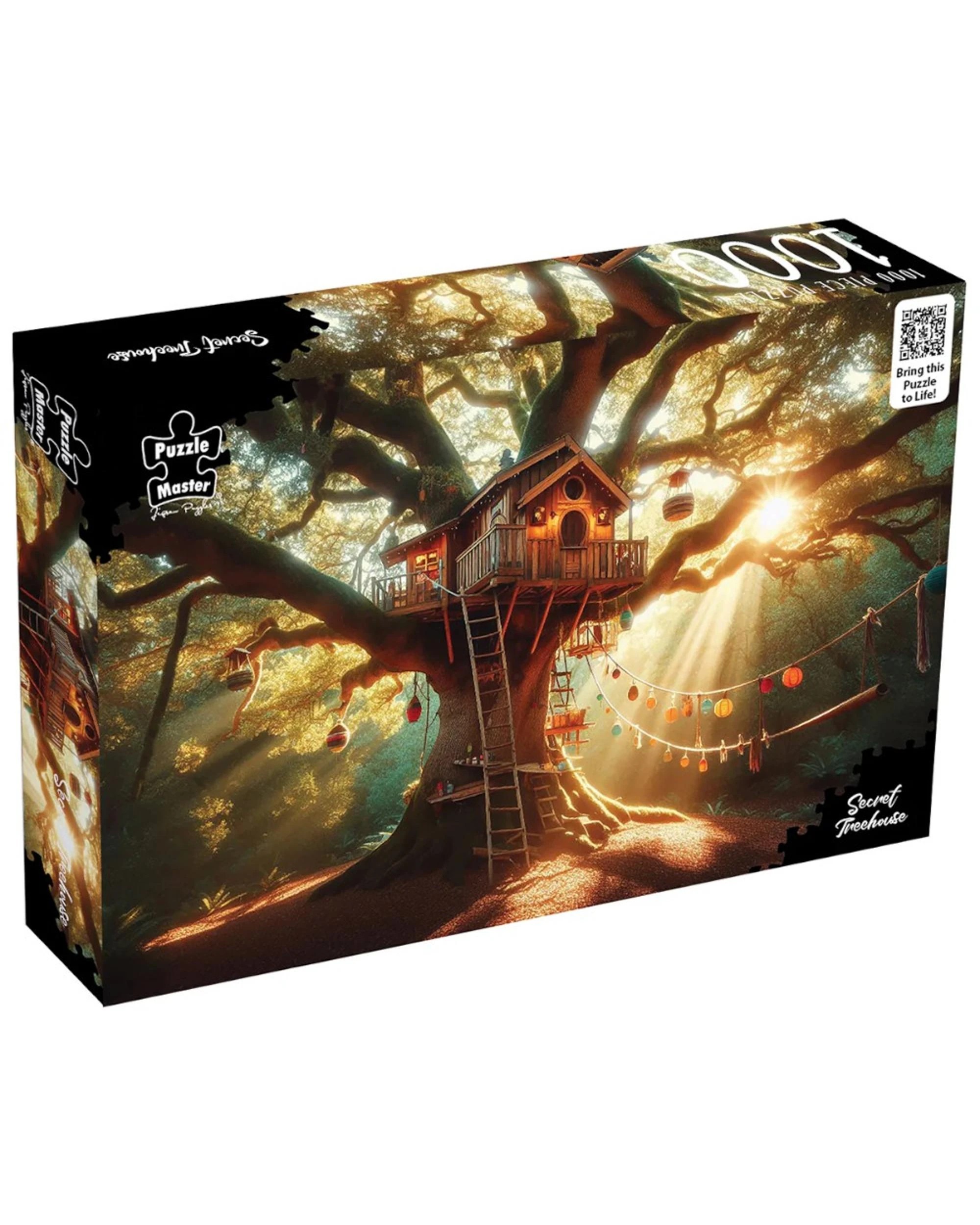 1 Puzzle Master Secret Treehouse AR Edition 1000 Piece Jigsaw Puzzle, 1 of 6