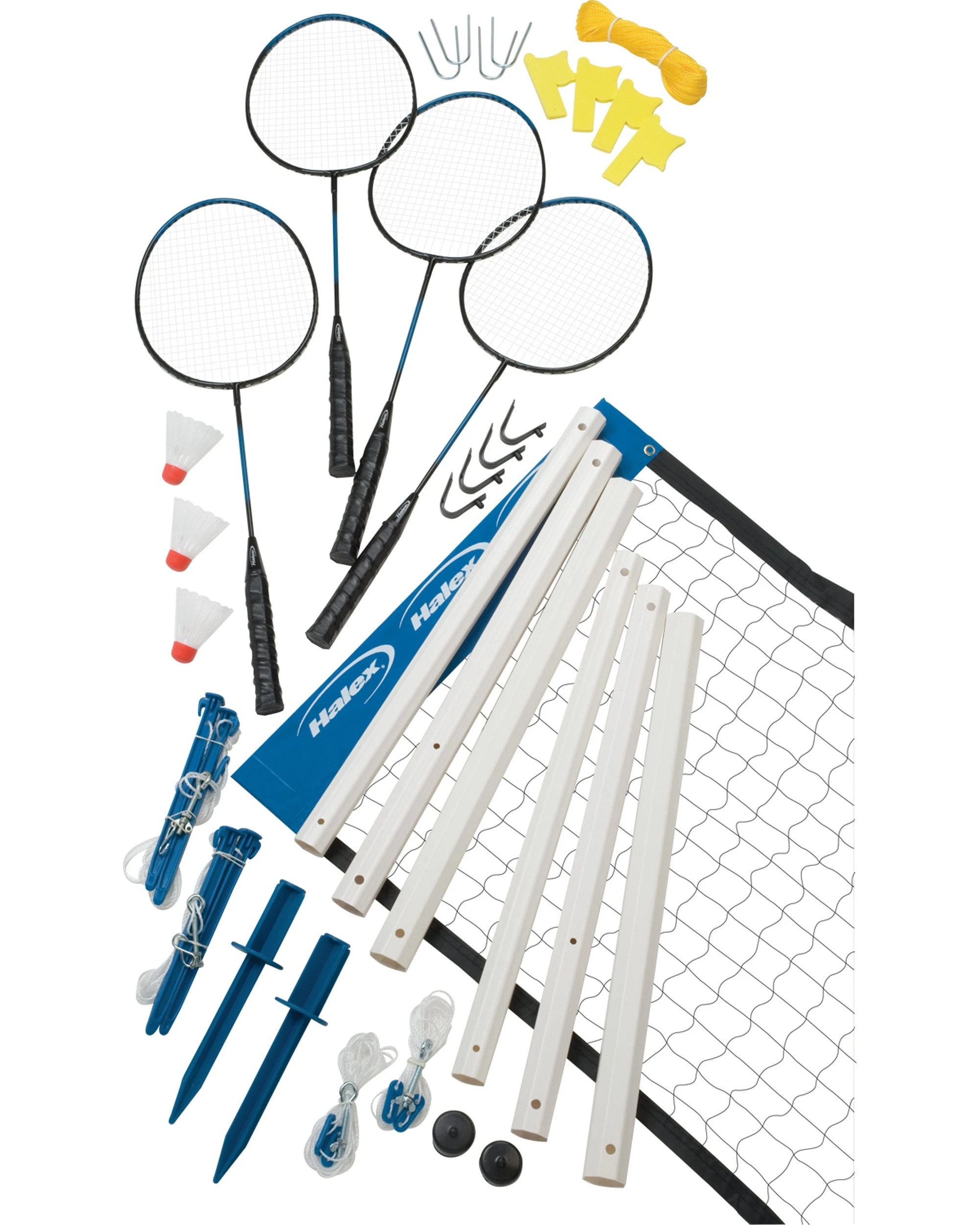 1 Regent Halex Premier 4-Player Badminton Set With Poles And Net - Multi, 1 of 2