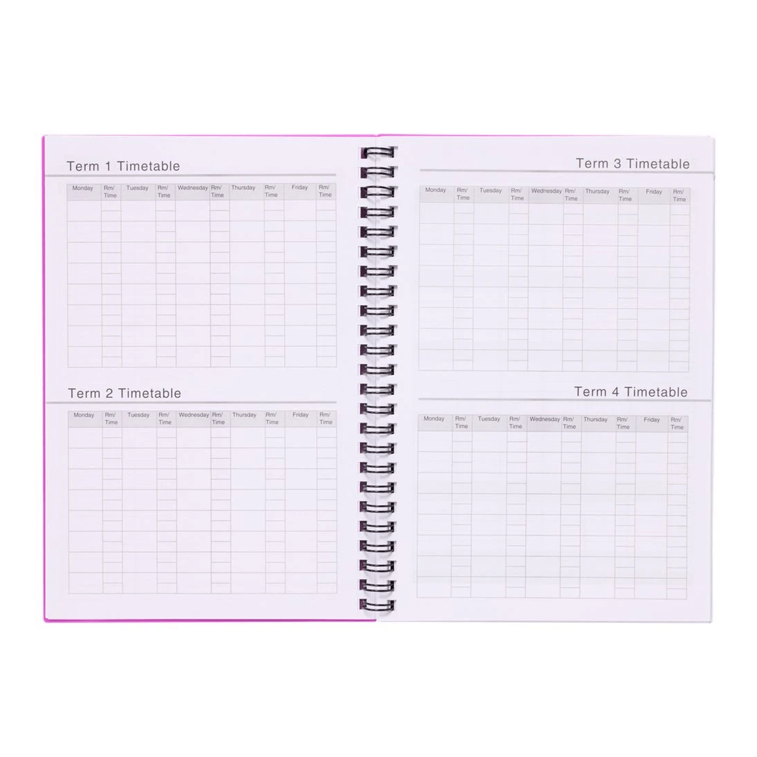 4 Studymate A5 Student Diary Week To View Fuchsia, 4 of 8