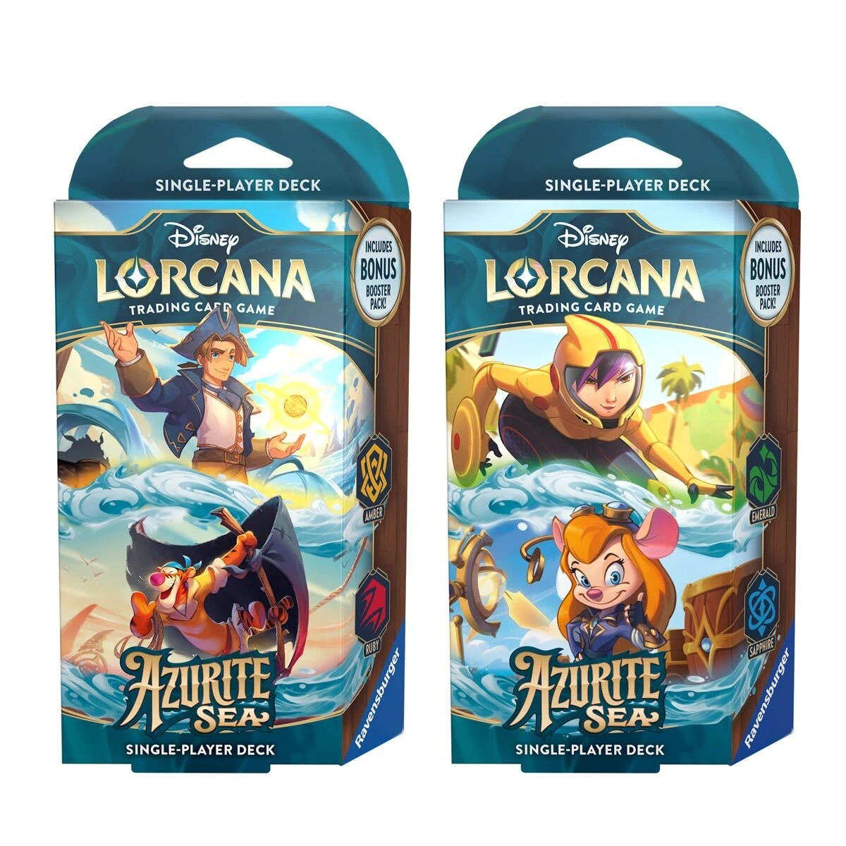 1 Disney Lorcana Trading Card Game: Azurite Sea Single Player Deck - Assorted, 1 of 2