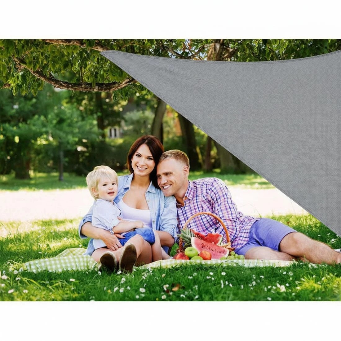 5 Weisshorn Caravan Privacy Screen Roll Out Awning 4.6x1.95M End Wall Side Sun Shade - Grey, 5 of 7