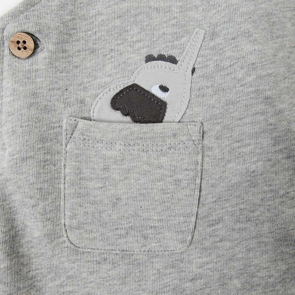 6 Knit Dungaree Set Animals, 6 of 7