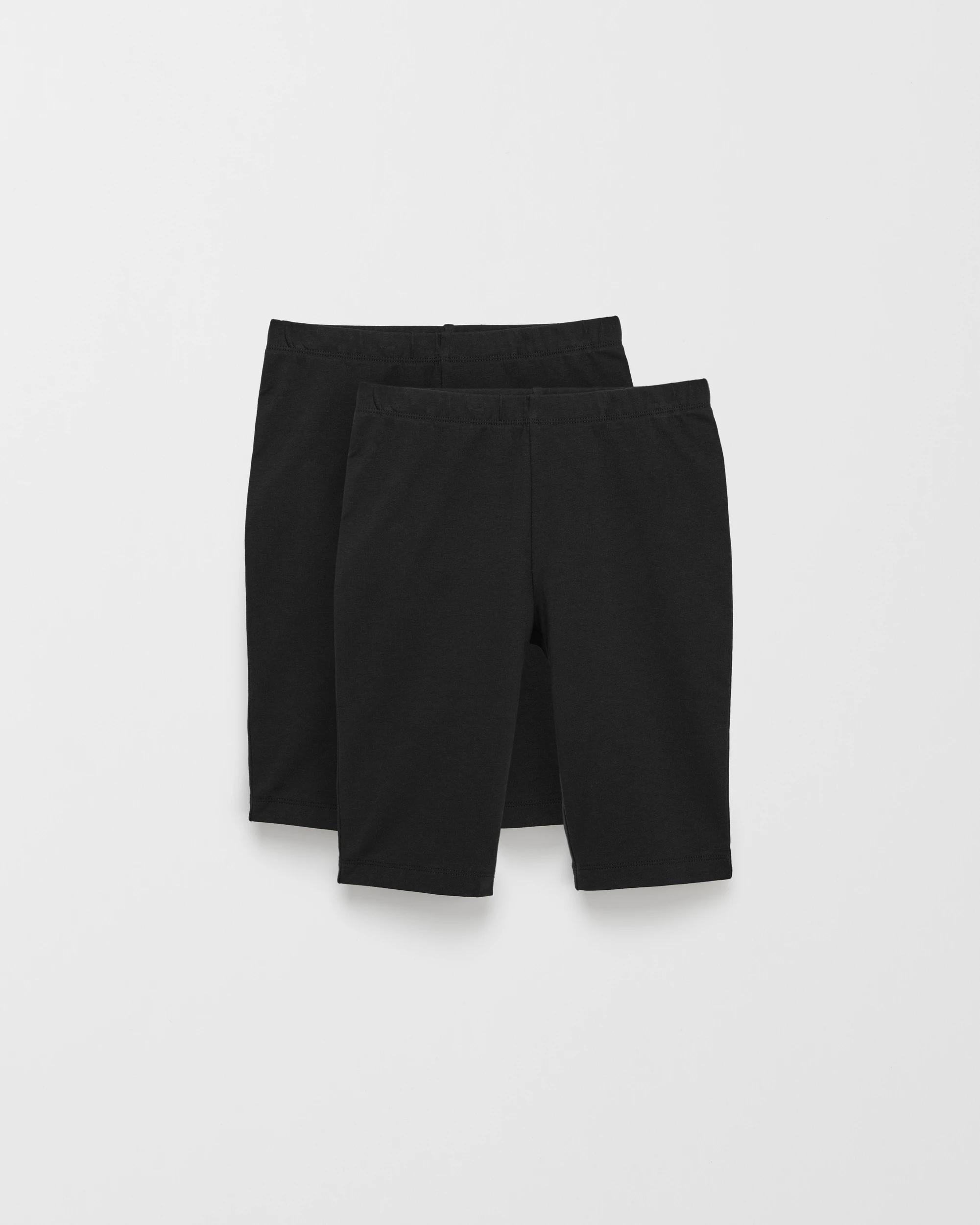 1 Target Australian Cotton Mid Length Bike Short 2 Pack BLACK, 1 of 1