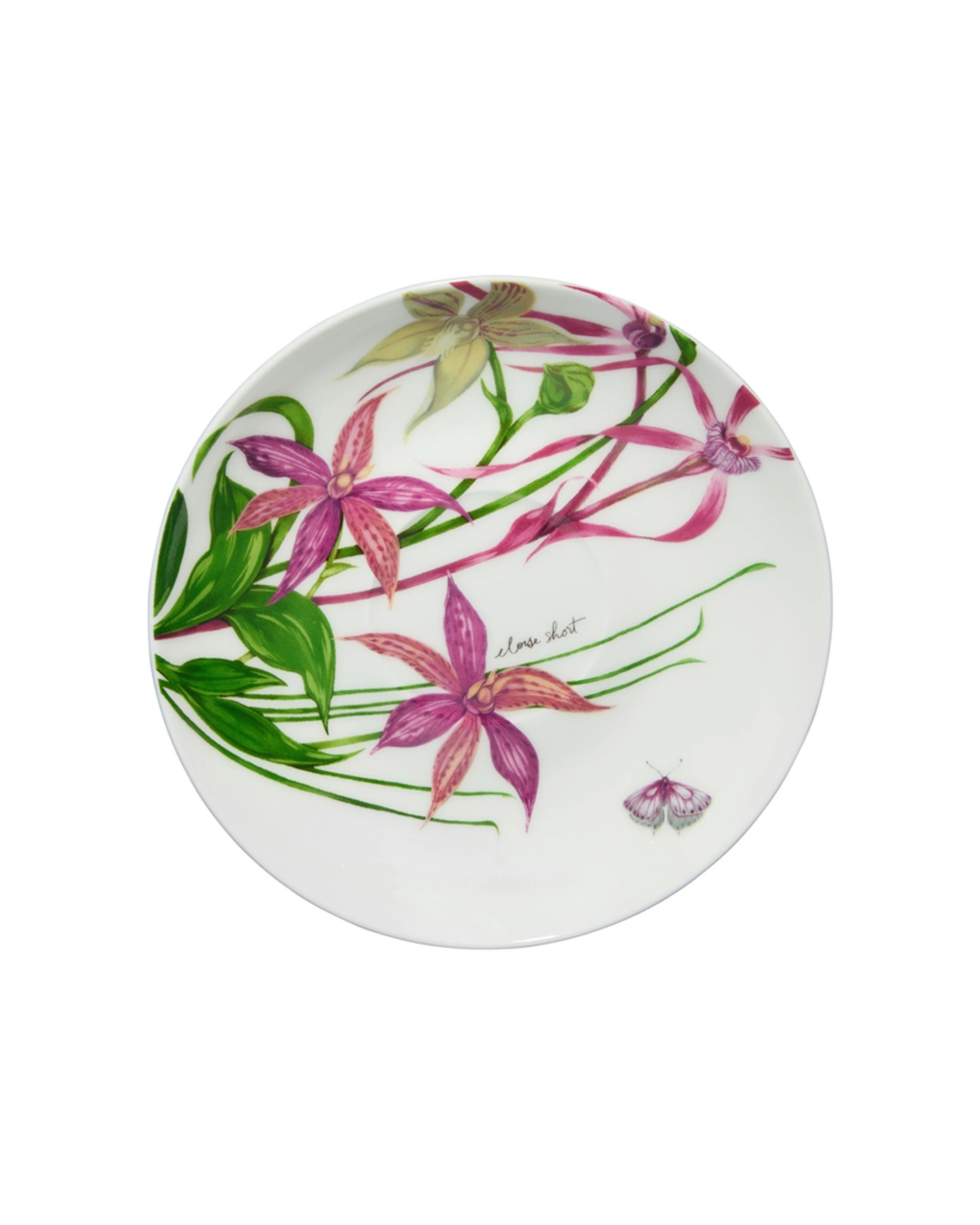2 Maxwell & Williams Eloise Short Lyric Bone China Cup & Saucer Set 240ml Robin - White, 2 of 3