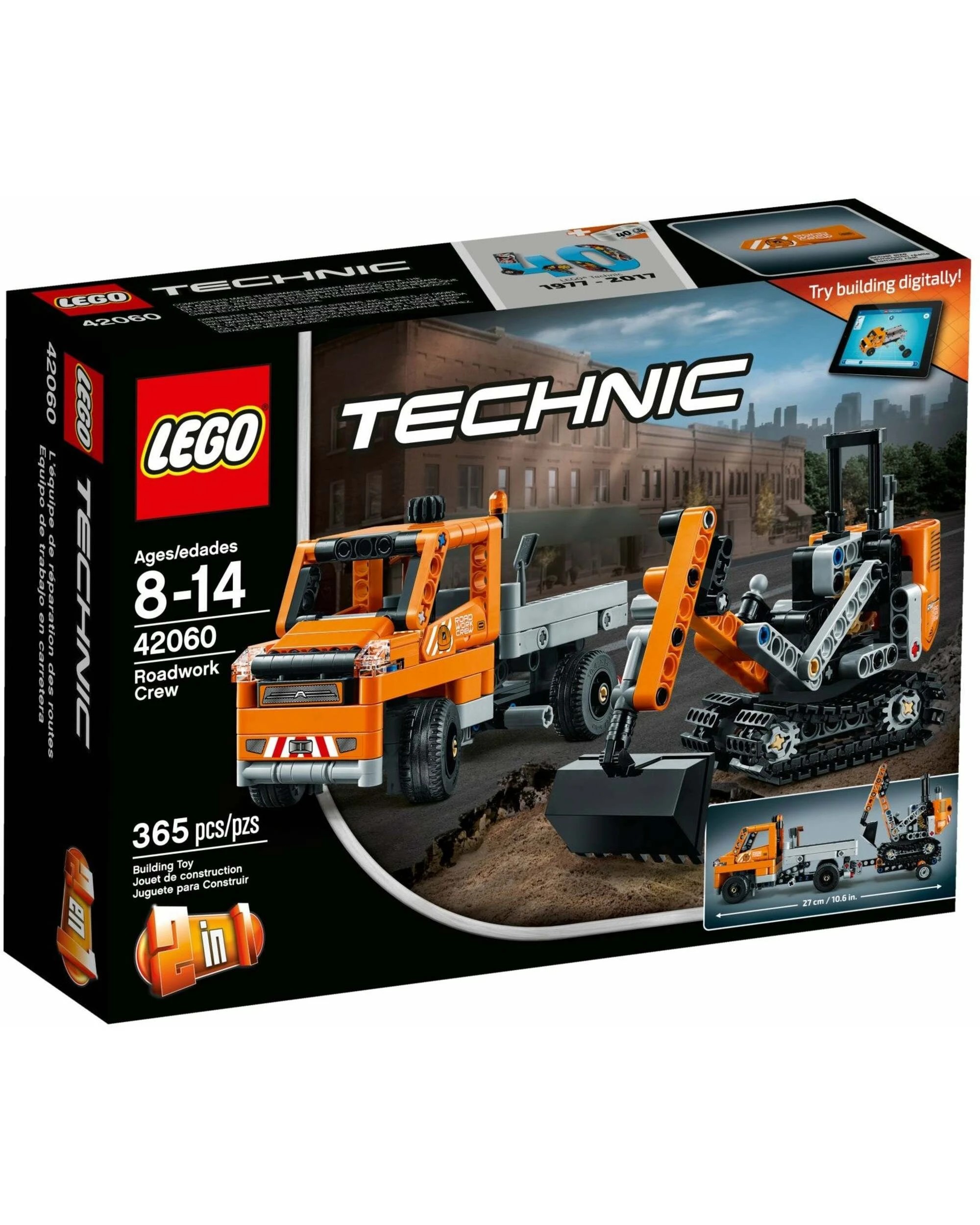 1 LEGO 42060 Roadwork Crew: Truck & Digger 2-in-1 Set, 1 of 5