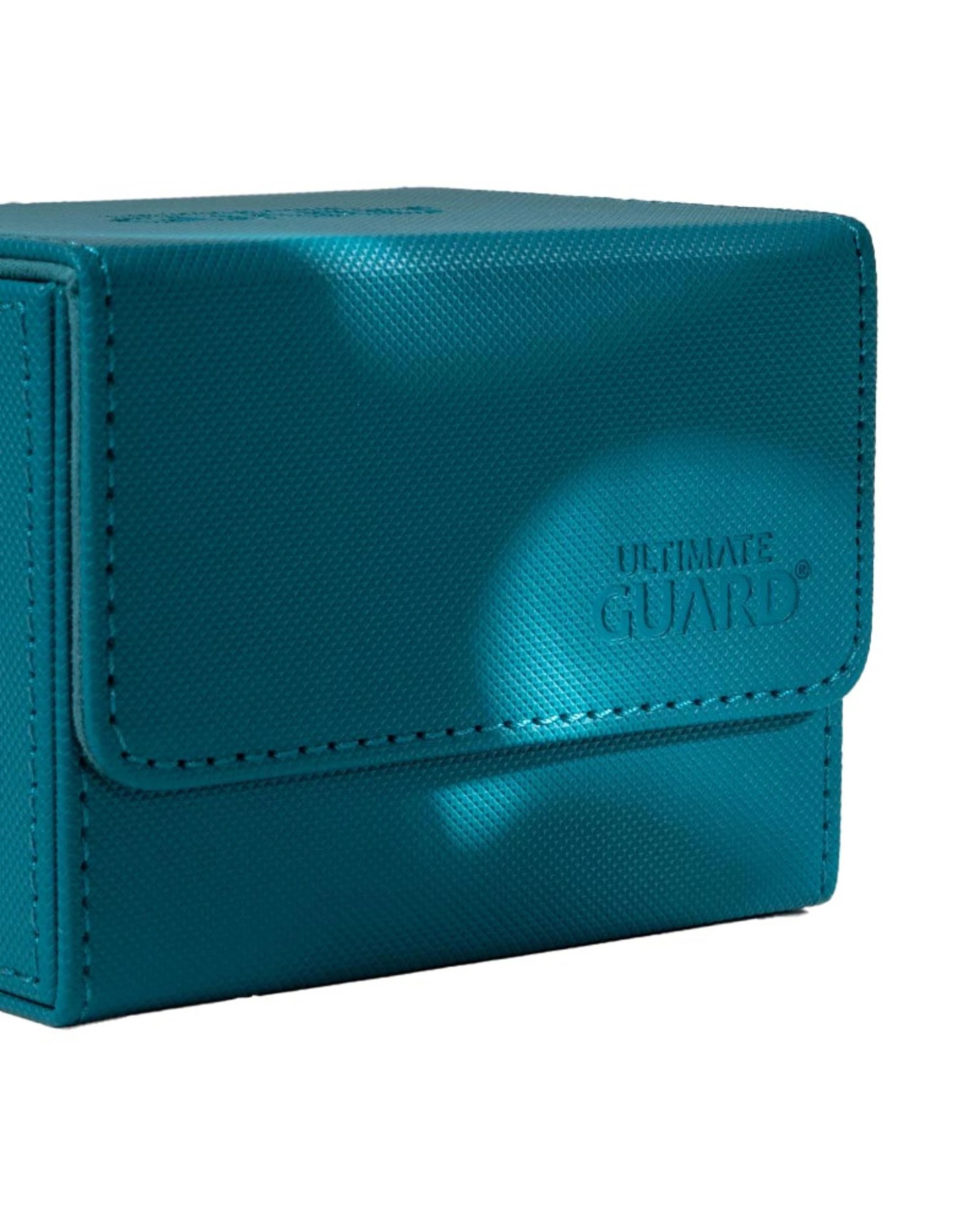 2 Ultimate Guard Sidewinder 100+ Xenoskin Monocolor Deck Box - Petrol, 2 of 6